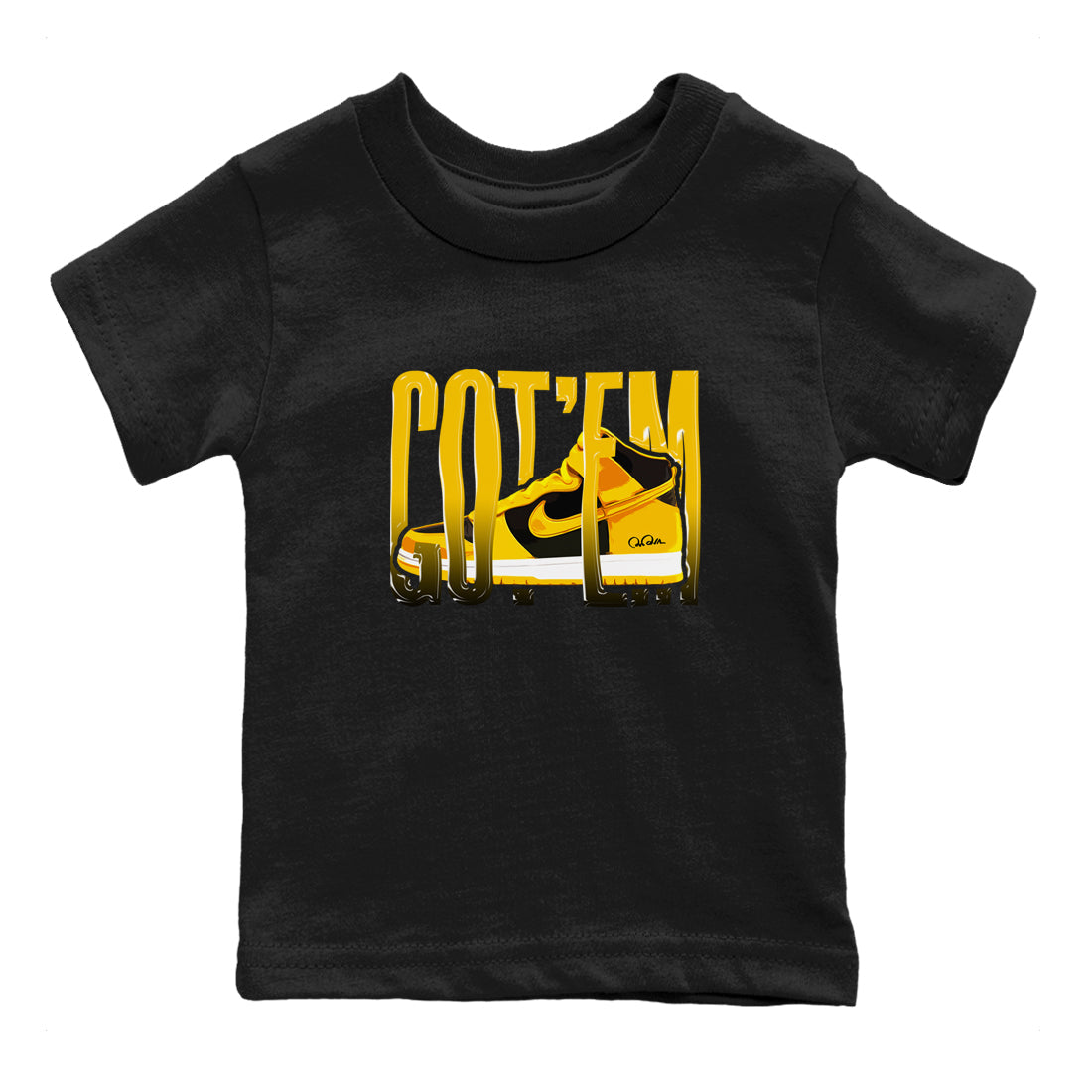 Dunk High Wu Tang shirts to match jordans Wiggling Gotem sneaker match tees Dunk High Wu Tang match shoes to clothes Drip Gear Zone Youth Baby Black 2 tee