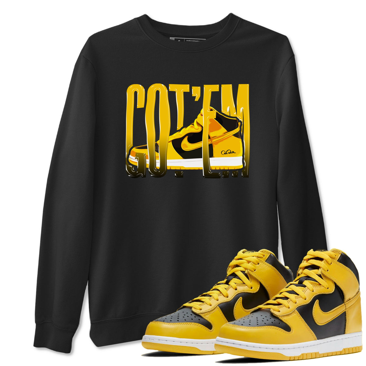 Dunk High Wu Tang shirts to match jordans Wiggling Gotem sneaker match tees Dunk High Wu Tang match shoes to clothes Drip Gear Zone unisex cotton Black 1 shirts