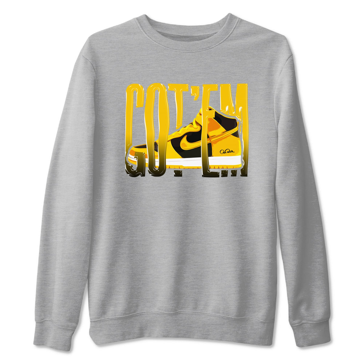 Dunk High Wu Tang shirts to match jordans Wiggling Gotem sneaker match tees Dunk High Wu Tang match shoes to clothes Drip Gear Zone unisex cotton Heather Grey 2 shirts