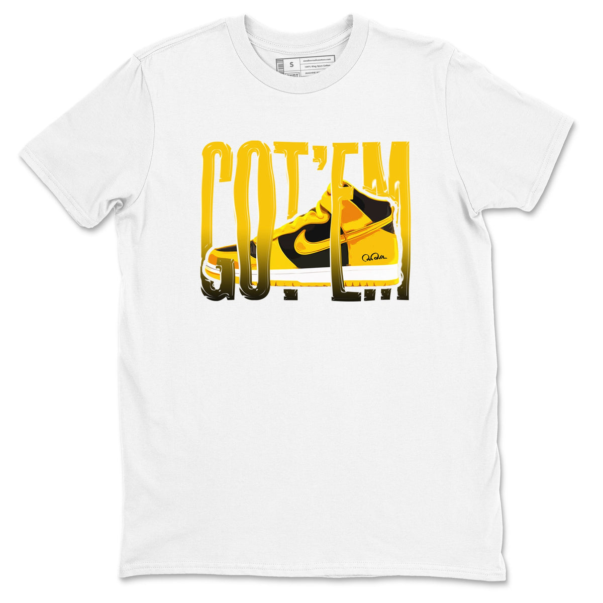 Dunk High Wu Tang shirts to match jordans Wiggling Gotem sneaker match tees Dunk High Wu Tang match shoes to clothes Drip Gear Zone unisex cotton White 2 shirts