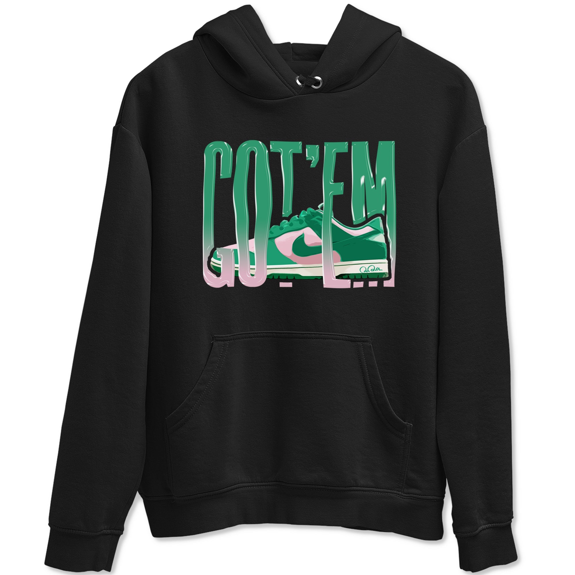 Dunk Low Medium Soft Pink Malachite shirt to match jordans Wiggling Gotem sneaker tees Dunk Medium Soft Pink Malachite Drip Gear Zone unisex cotton Black 2 crew neck shirt