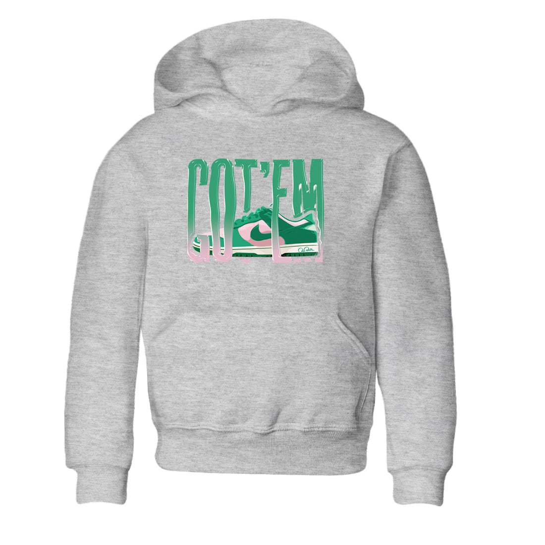 Dunk Low Medium Soft Pink Malachite shirt to match jordans Wiggling Gotem sneaker tees Dunk Medium Soft Pink Malachite Drip Gear Zone baby toddler Heather Grey 2 cotton Shirt