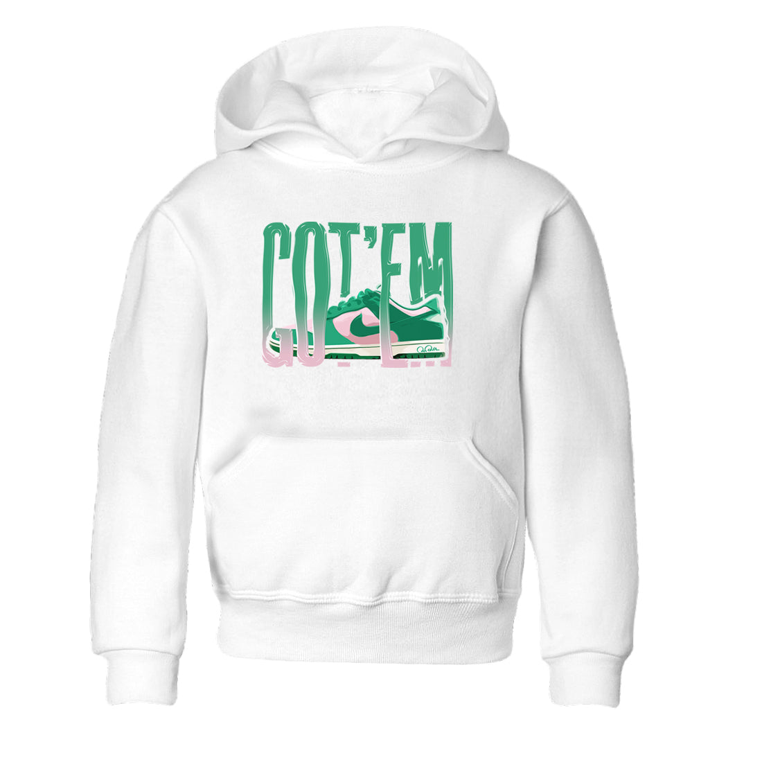Dunk Low Medium Soft Pink Malachite shirt to match jordans Wiggling Gotem sneaker tees Dunk Medium Soft Pink Malachite Drip Gear Zone baby toddler White 2 cotton Shirt