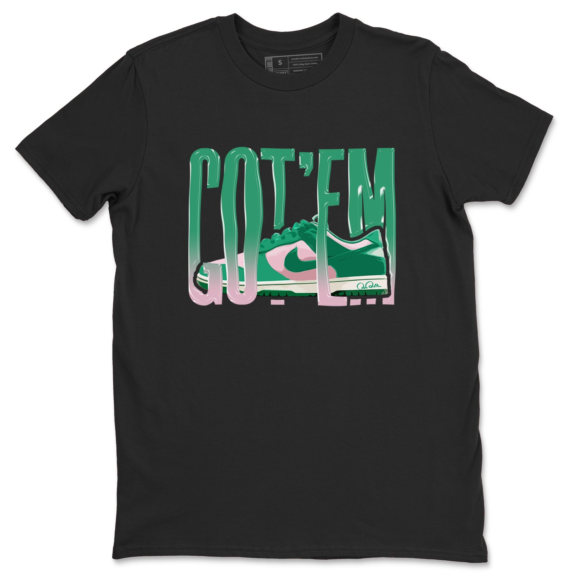 Dunk Low Medium Soft Pink Malachite shirt to match jordans Wiggling Gotem sneaker tees Dunk Medium Soft Pink Malachite Drip Gear Zone unisex cotton Black 2 crew neck shirt