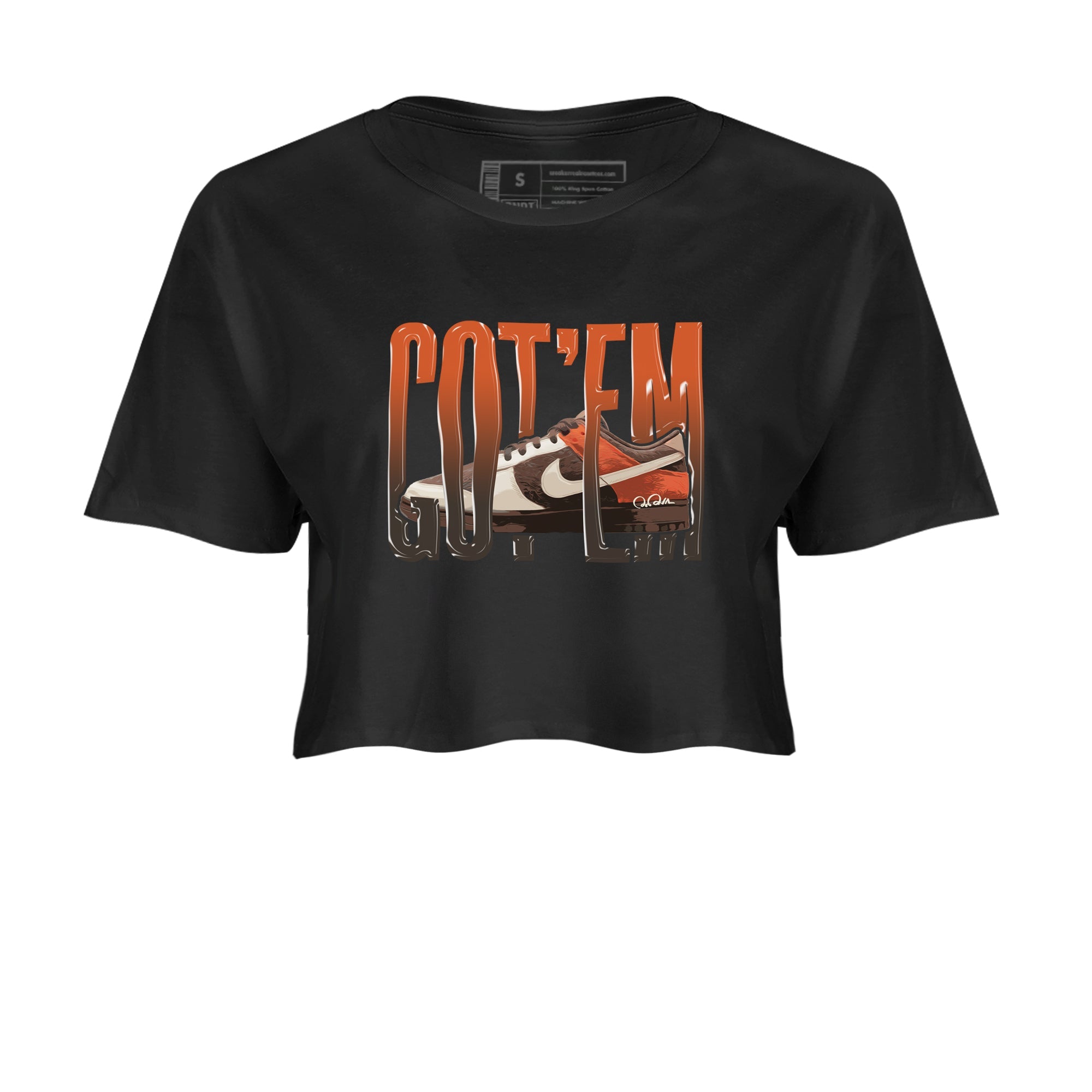 Dunk Red Panda shirt to match jordans Wiggling Gotem sneaker tees Nike Dunk Low Red Panda Drip Gear Zone Black 2 Crop T-Shirt