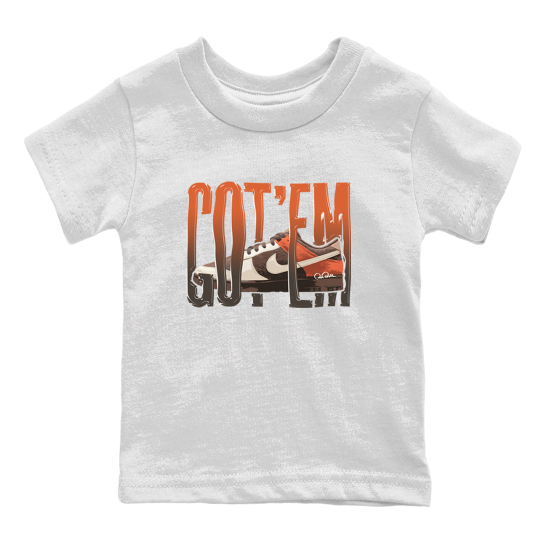 Dunk Red Panda shirt to match jordans Wiggling Gotem sneaker tees Nike Dunk Low Red Panda Drip Gear Zone Baby Toddler White 2 T-Shirt