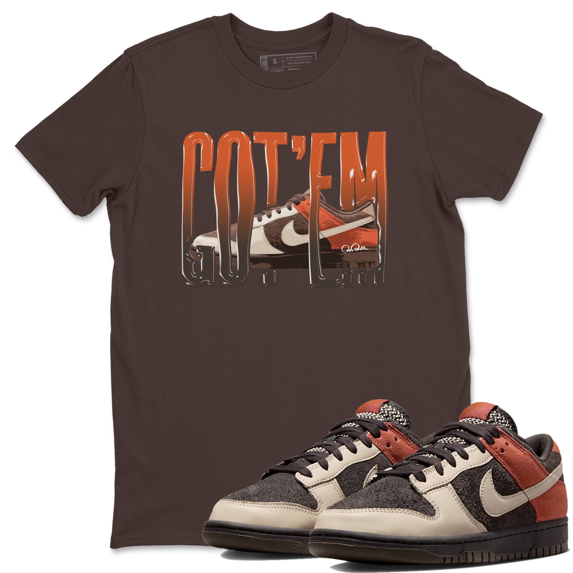 Dunk Red Panda shirt to match jordans Wiggling Gotem sneaker tees Nike Dunk Low Red Panda Drip Gear Zone Unisex Dark Chocolate 1 T-Shirt