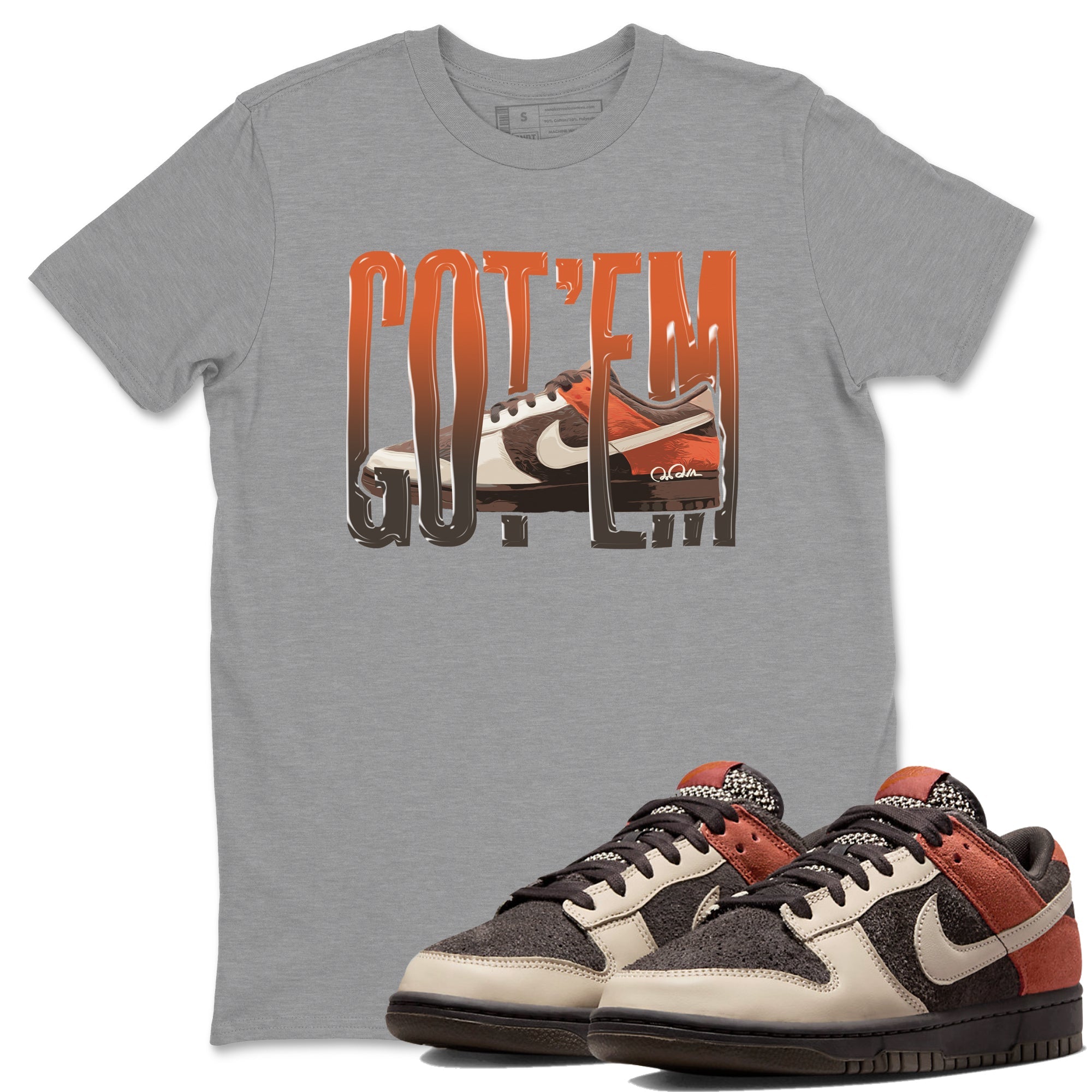 Dunk Red Panda shirt to match jordans Wiggling Gotem sneaker tees Nike Dunk Low Red Panda Drip Gear Zone Unisex Heather Grey 1 T-Shirt