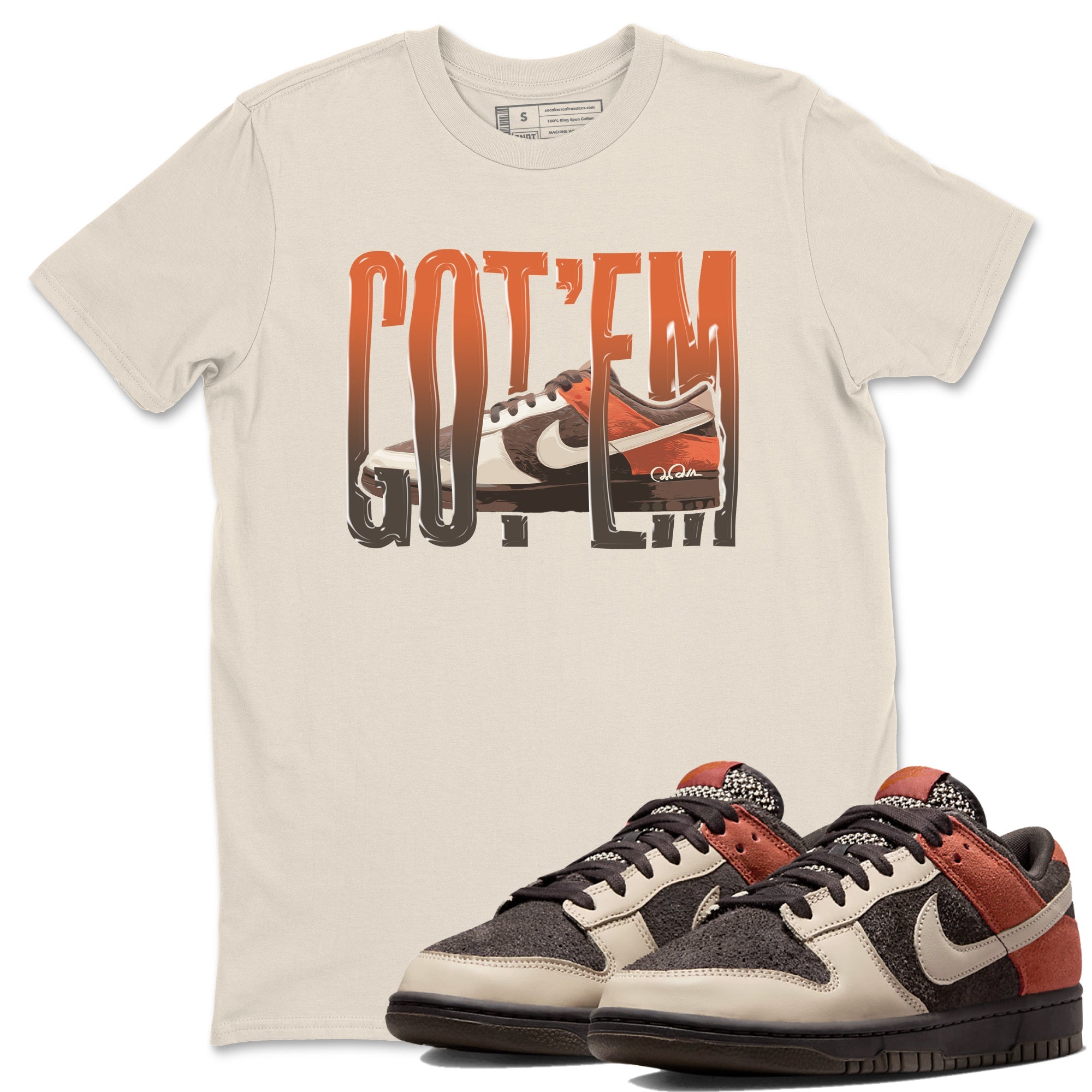 Dunk Red Panda shirt to match jordans Wiggling Gotem sneaker tees Nike Dunk Low Red Panda Drip Gear Zone Unisex Natural 1 T-Shirt