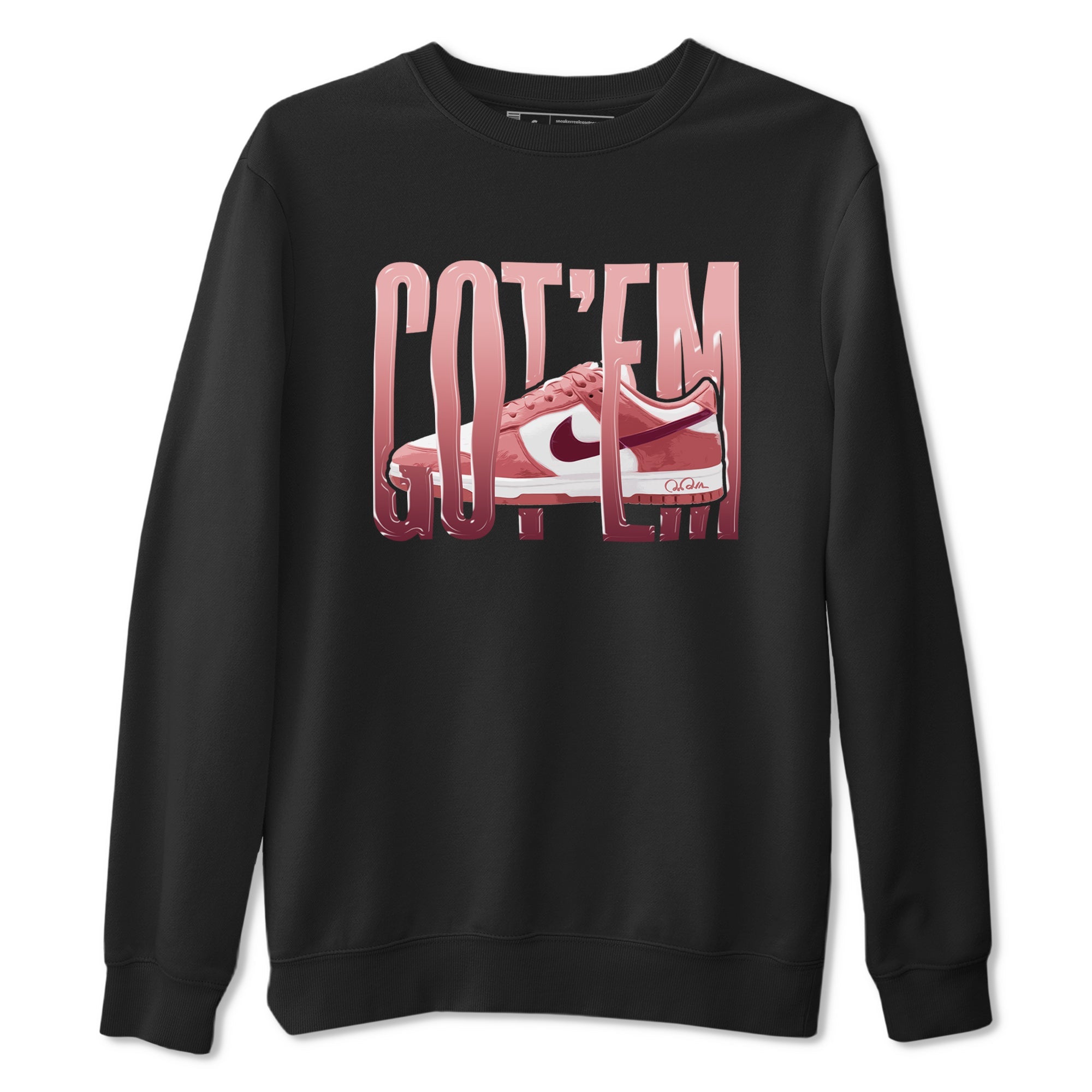 Dunk Valentines Day 2024 shirt to match jordans Wiggling Gotem sneaker tees Dunk Happy Valentines Day 2024 Drip Gear Zone Unisex Black 2 T-Shirt