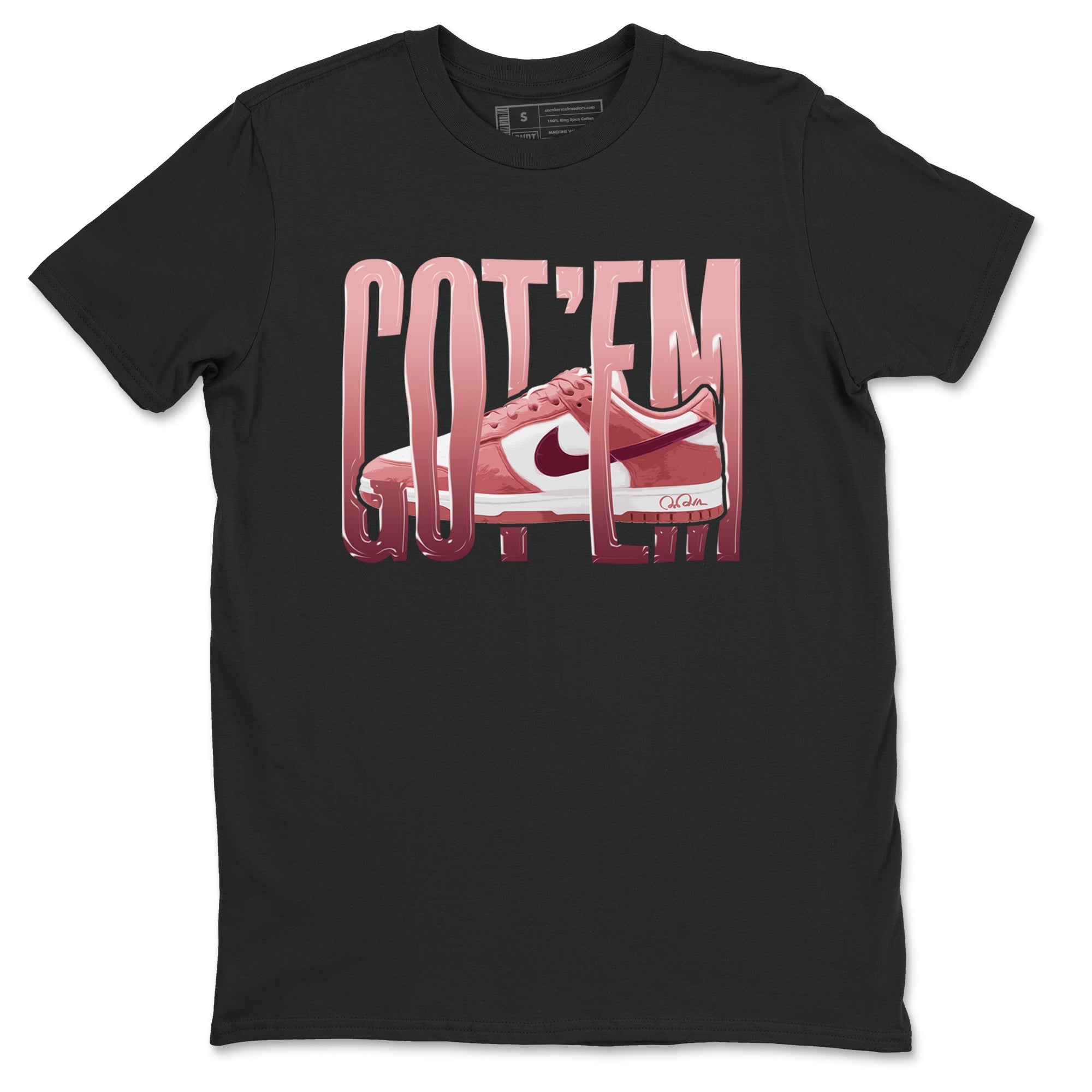 Dunk Valentines Day 2024 shirt to match jordans Wiggling Gotem sneaker tees Dunk Happy Valentines Day 2024 Drip Gear Zone Unisex Black 2 T-Shirt