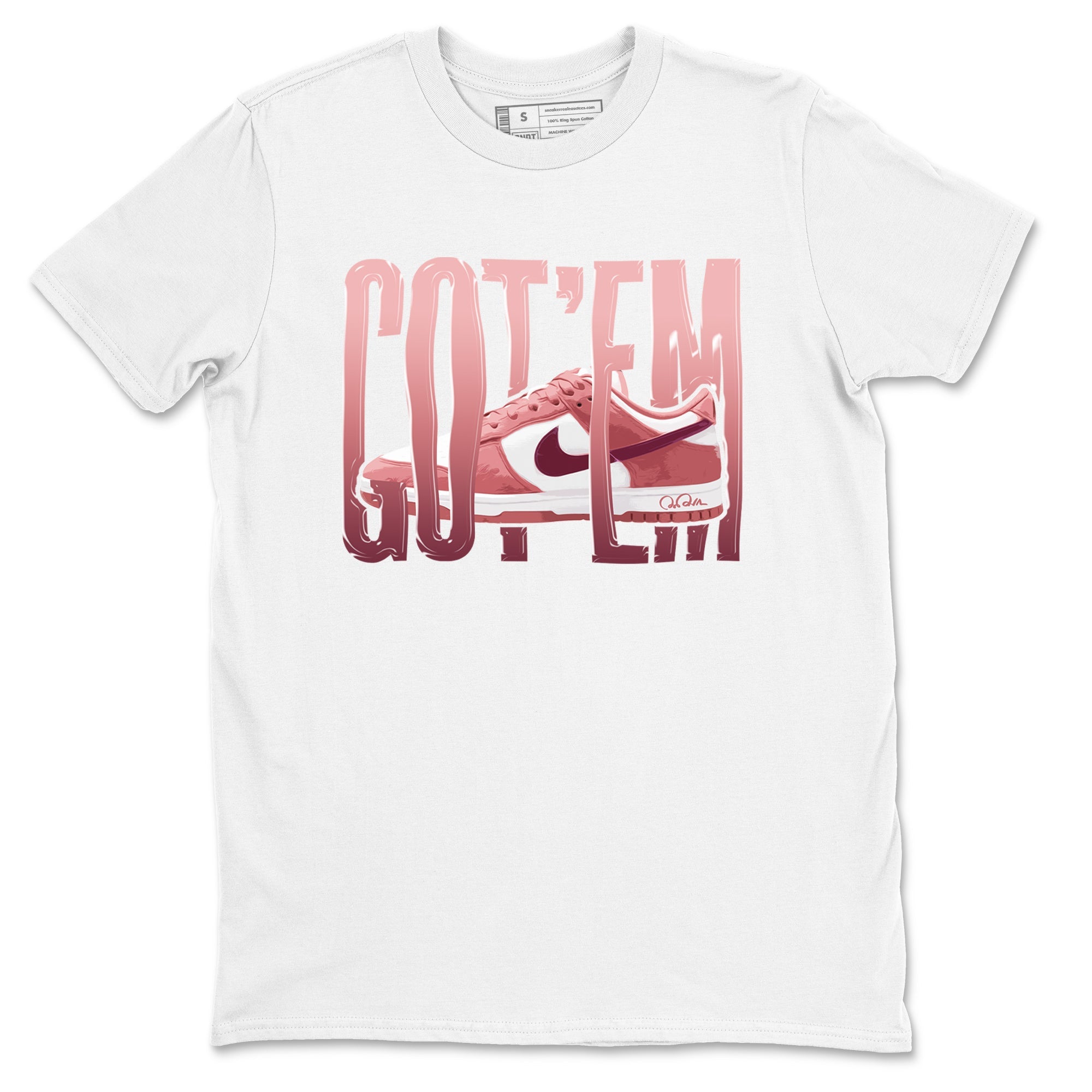 Dunk Valentines Day 2024 shirt to match jordans Wiggling Gotem sneaker tees Dunk Happy Valentines Day 2024 Drip Gear Zone Unisex White 2 T-Shirt