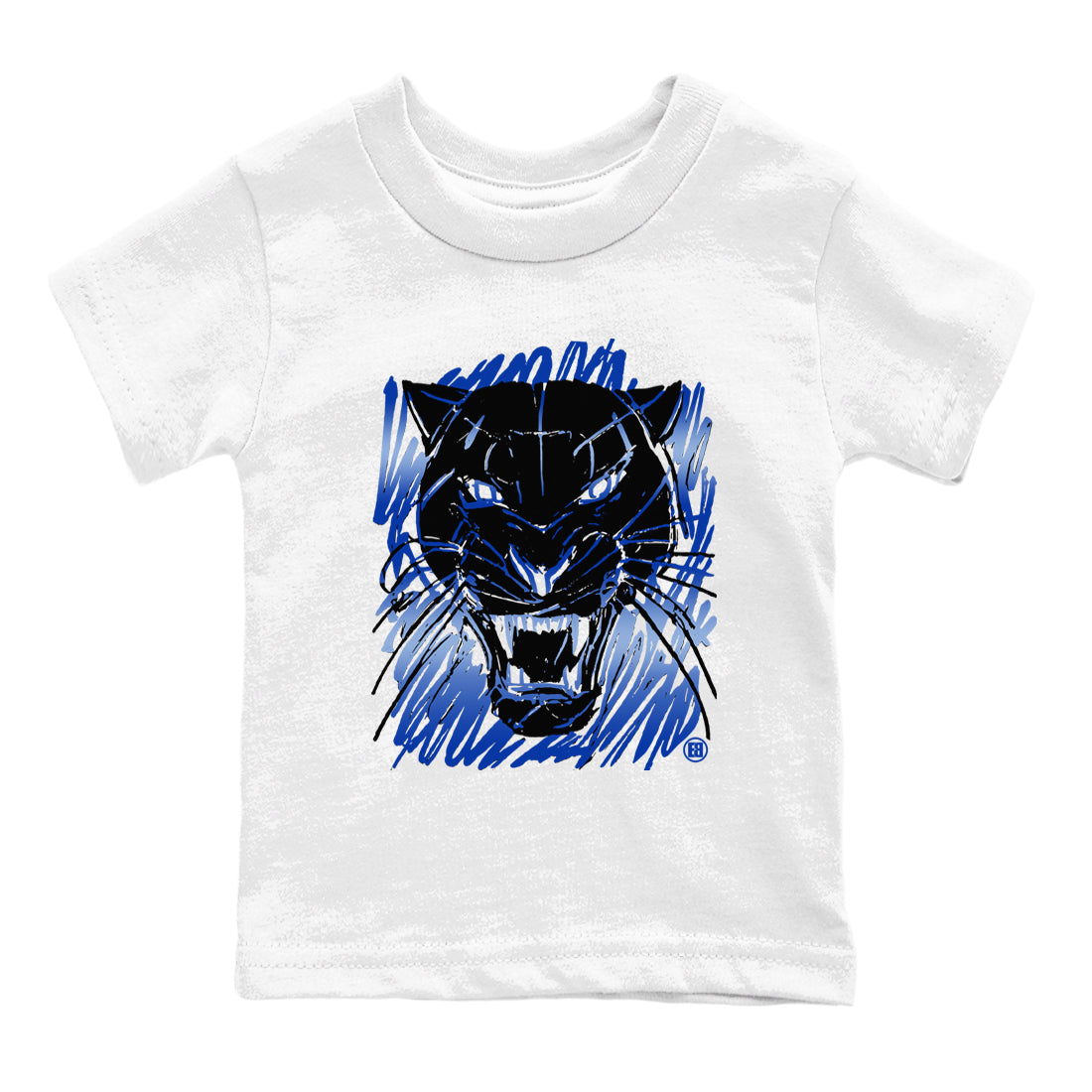 Foams One Royal shirts to match jordans Wild Cat Doodle sneaker match tees Air Foamposite One Royal match shoes to clothes Drip Gear Zone Youth Baby White 2 tee