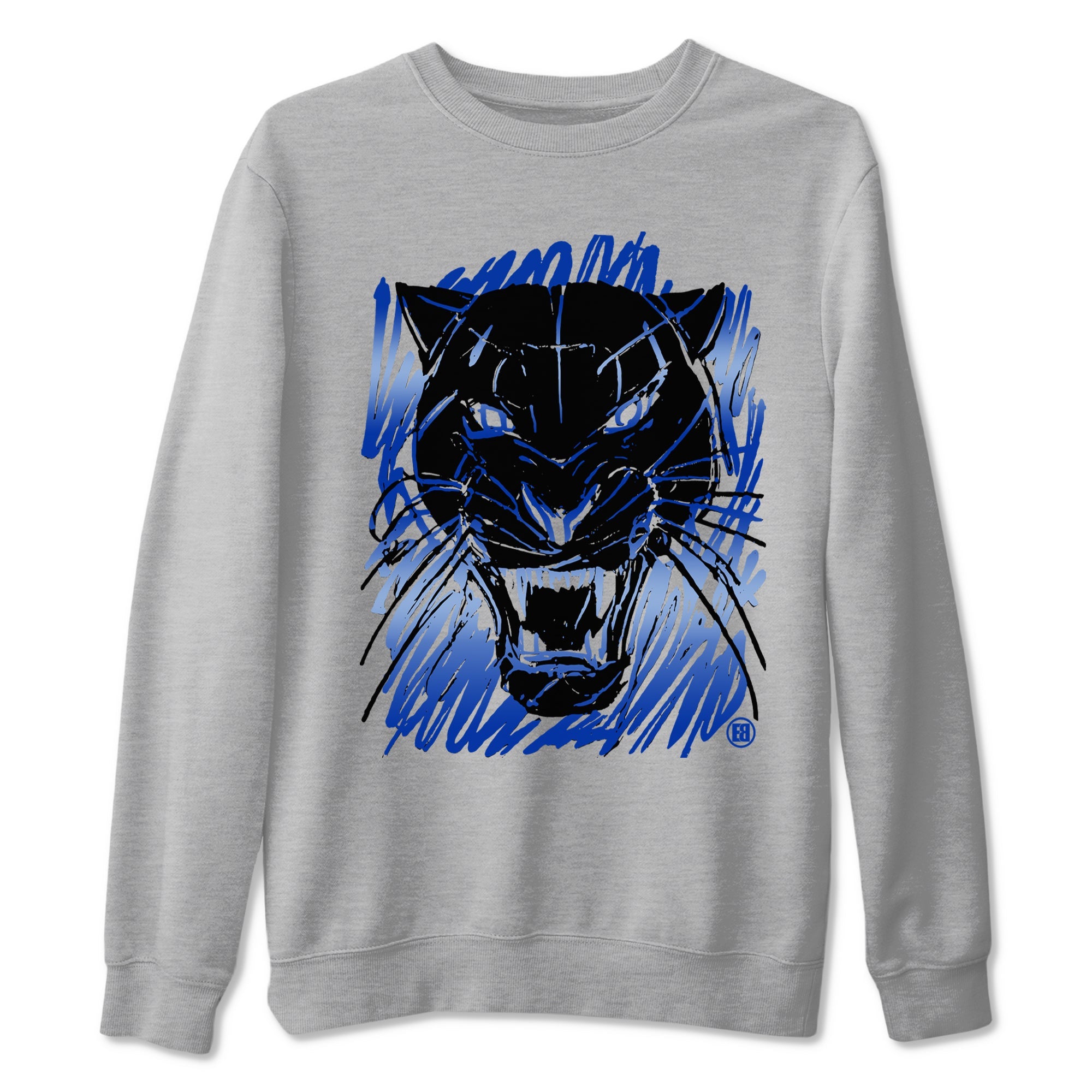 Foams One Royal shirts to match jordans Wild Cat Doodle sneaker match tees Air Foamposite One Royal match shoes to clothes Drip Gear Zone unisex cotton Heather Grey 2 shirts