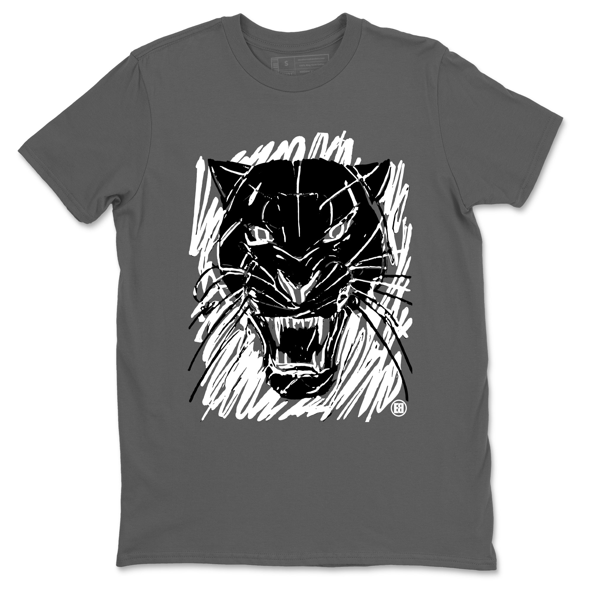 4s White Thunder shirts to match jordans Wild Cat Doodle sneaker match tees Air Jordan 4 Retro White Thunder match shoes to clothes Drip Gear Zone unisex cotton Cool Grey 2 shirts