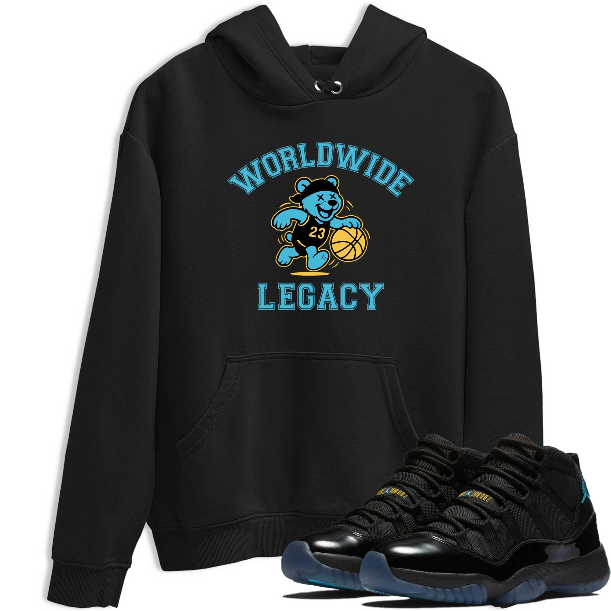Sneaker Threads  Sneaker Tees To Match Air Jordan 11 Retro Gamma  Worldwide Legacy Graphic Tee Black 1. Perfect for Jordan releases 2025 colorways.
