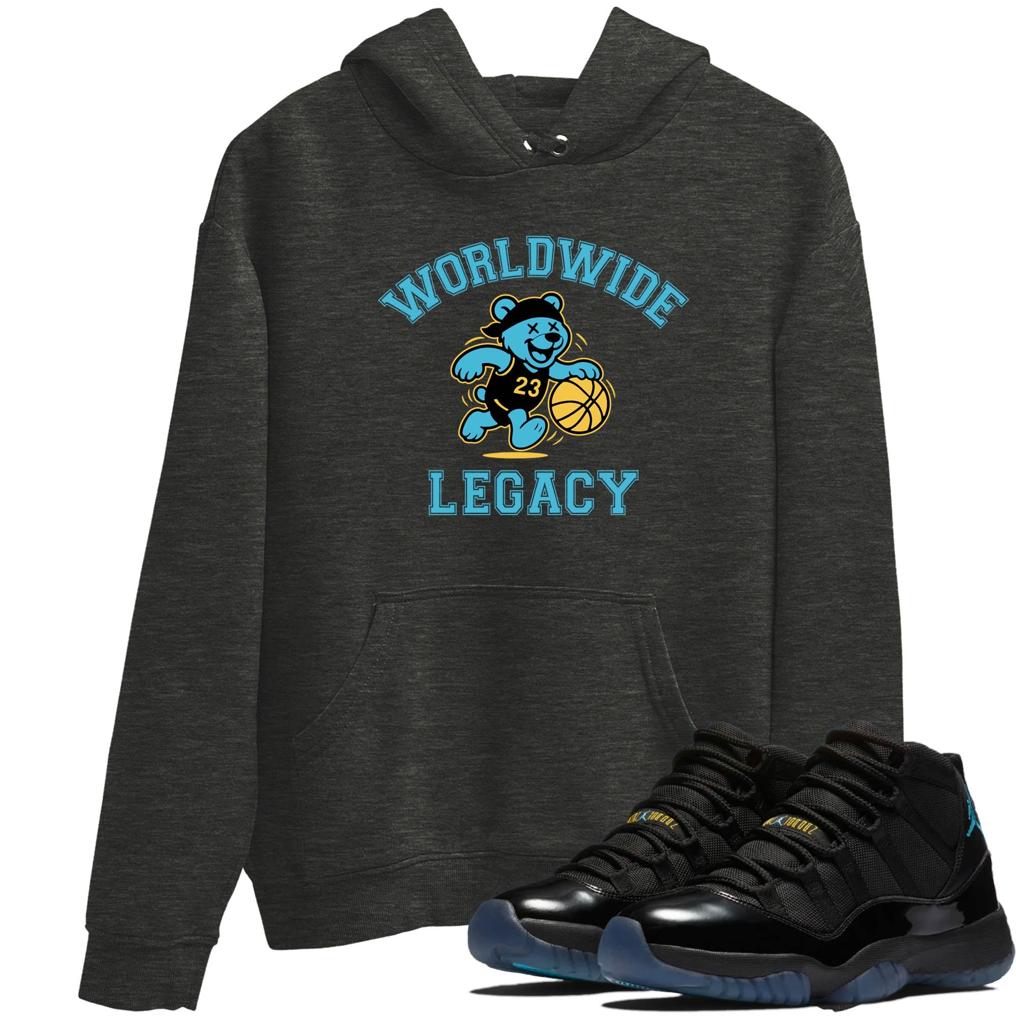 Sneaker Threads  Sneaker Tees To Match Air Jordan 11 Retro Gamma  Worldwide Legacy Graphic Tee Charcoal Heather 1. Perfect for Jordan releases 2025 colorways.
