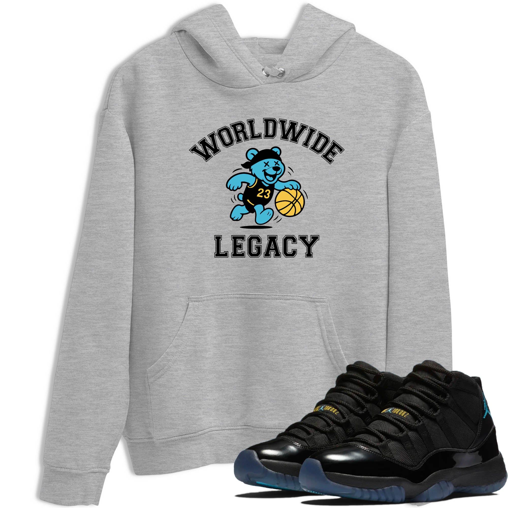Sneaker Threads  Sneaker Tees To Match Air Jordan 11 Retro Gamma  Worldwide Legacy Graphic Tee Heather Grey 1. Perfect for Jordan releases 2025 colorways.