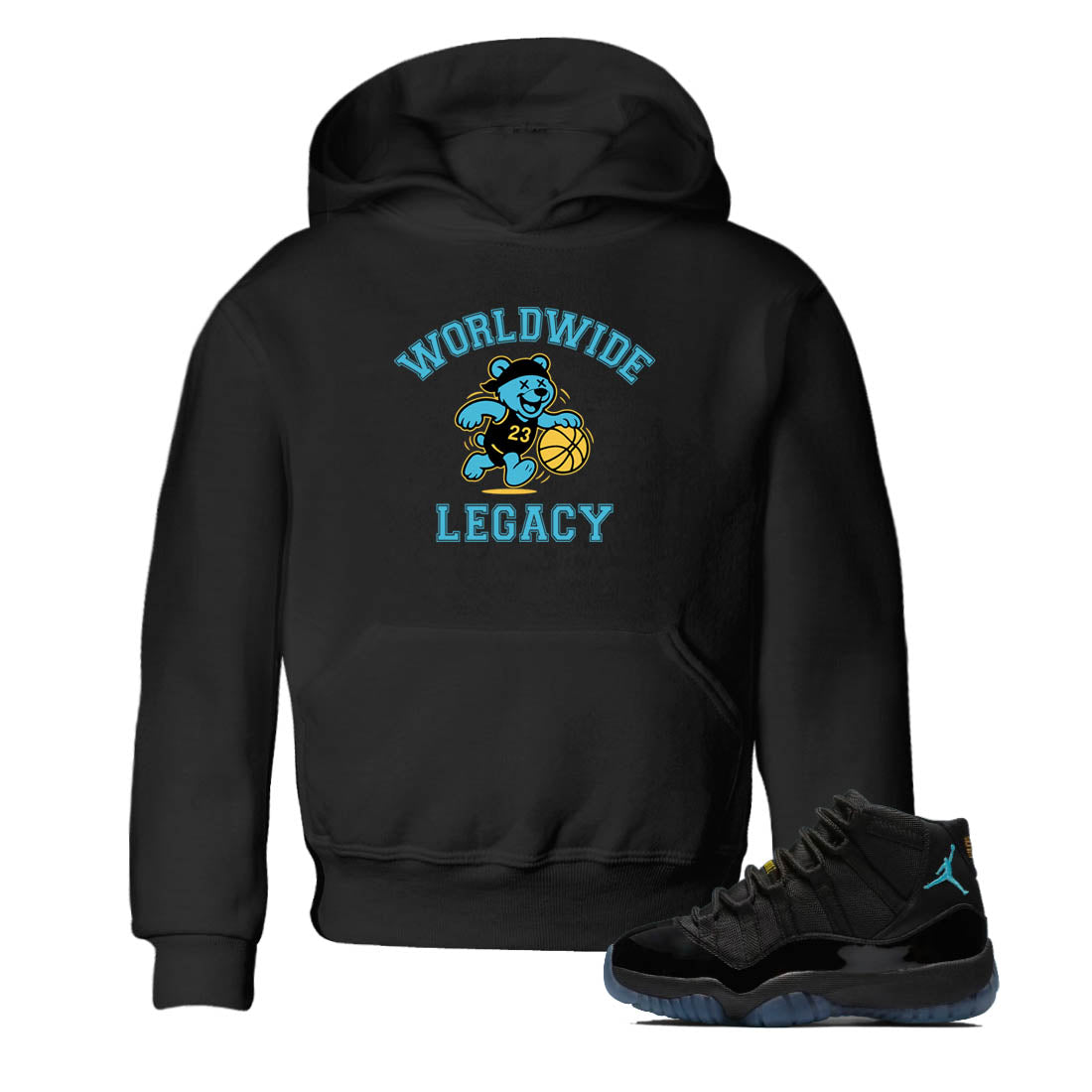 Sneaker Threads  Sneaker Tees To Match Air Jordan 11 Retro Gamma  Worldwide Legacy Youth Graphic Tee Black 1. Perfect for Jordan releases 2025 colorways.