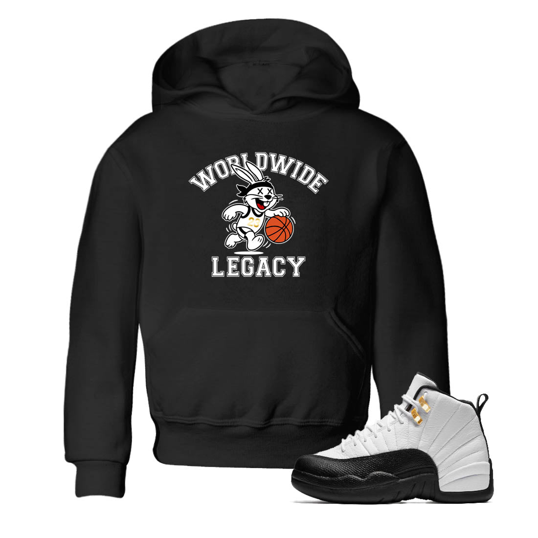 Sneaker Threads  Sneaker Tees To Match Air Jordan 12 Taxi  Worldwide Legacy Youth Graphic Tee Black 1. Perfect for Jordan releases 2025 colorways.