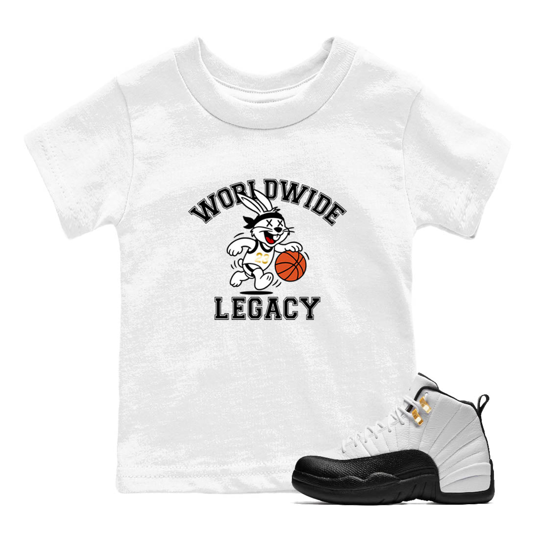 Sneaker Threads  Sneaker Tees To Match Air Jordan 12 Taxi  Worldwide Legacy Youth Graphic Tee White 1. Perfect for Jordan releases 2025 colorways.