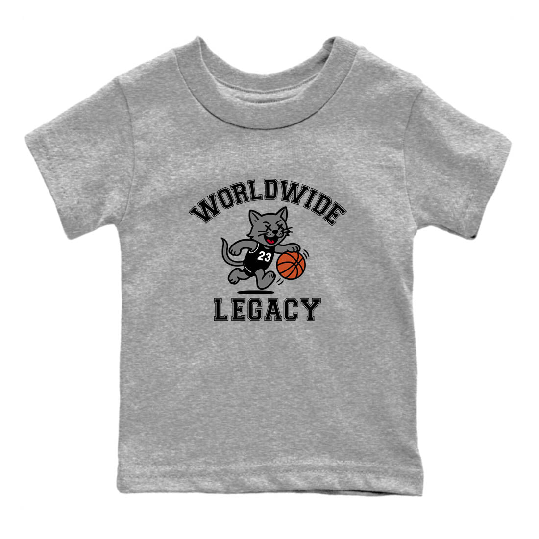 Sneaker Threads  Sneaker Tees To Match Air Jordan 4 Black Cat  Worldwide Legacy Youth Graphic Tee Heather Grey 2. Perfect for Jordan releases 2025 colorways.