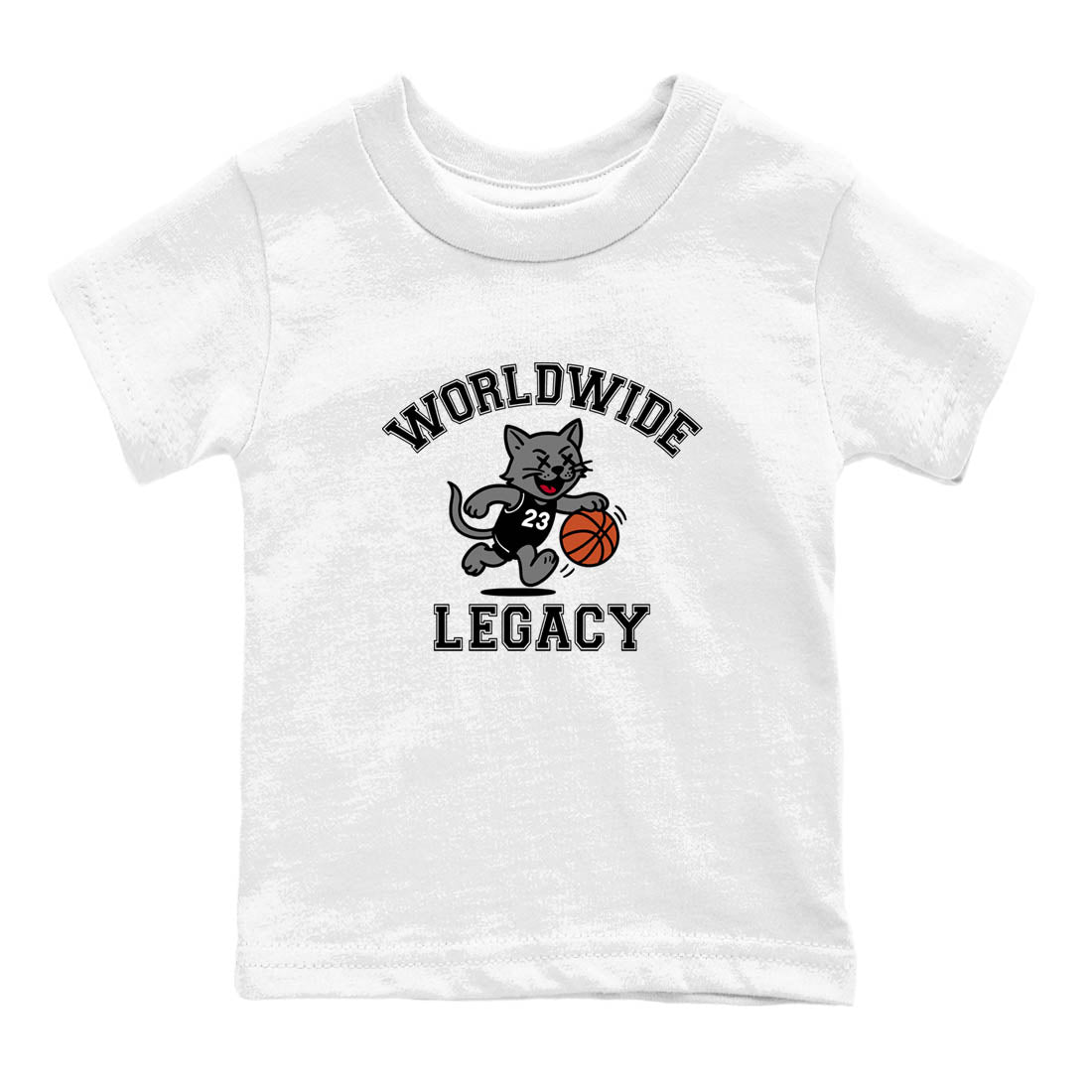 Sneaker Threads  Sneaker Tees To Match Air Jordan 4 Black Cat  Worldwide Legacy Youth Graphic Tee White 2. Perfect for Jordan releases 2025 colorways.