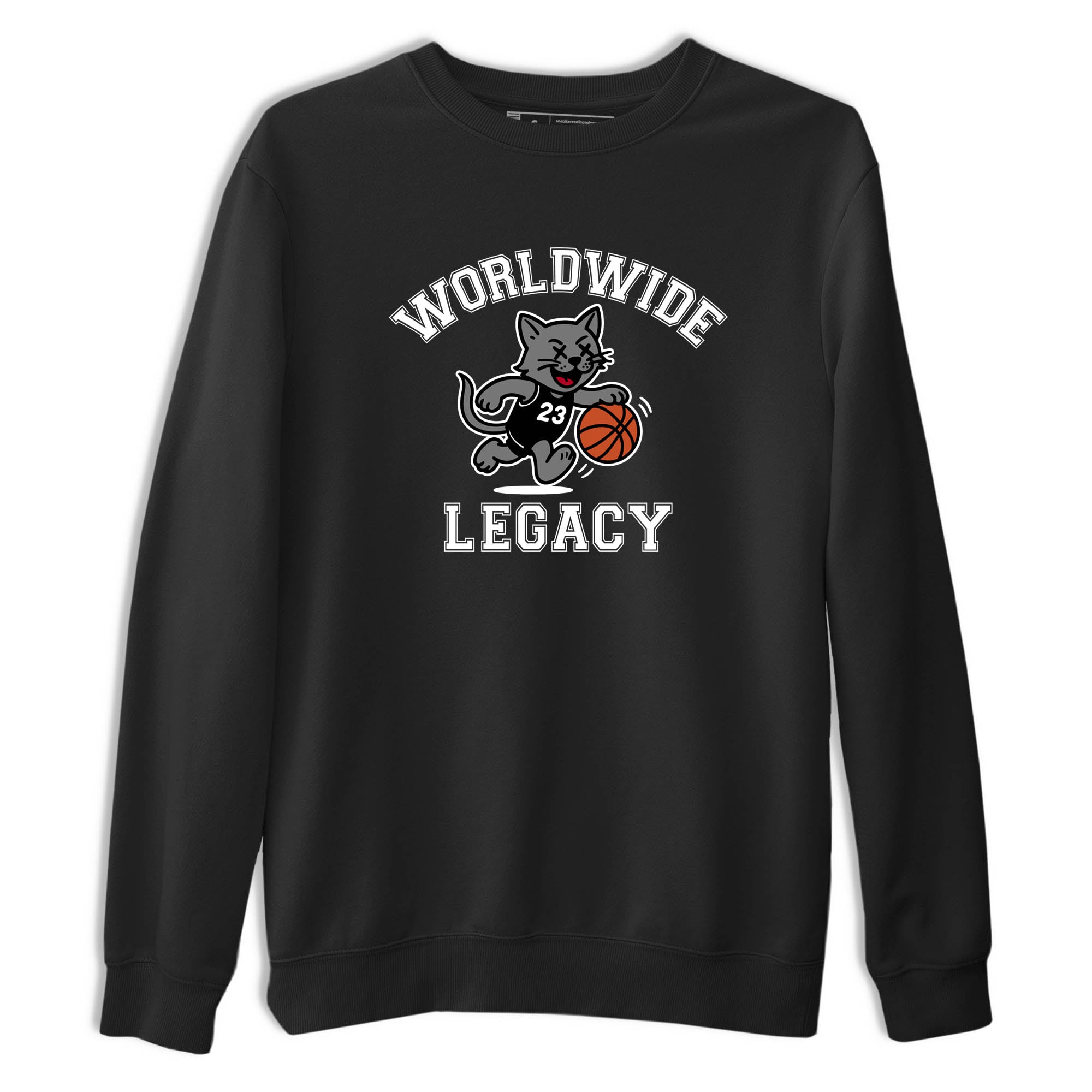 Sneaker Threads  Sneaker Tees To Match Air Jordan 4 Black Cat  Worldwide Legacy Graphic Tee Black 2. Perfect for Jordan releases 2025 colorways.