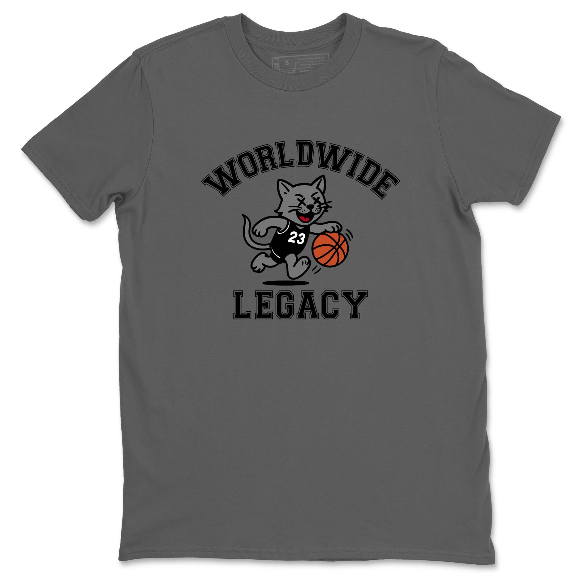Sneaker Threads  Sneaker Tees To Match Air Jordan 4 Black Cat  Worldwide Legacy Graphic Tee Cool Grey 2. Perfect for Jordan releases 2025 colorways.