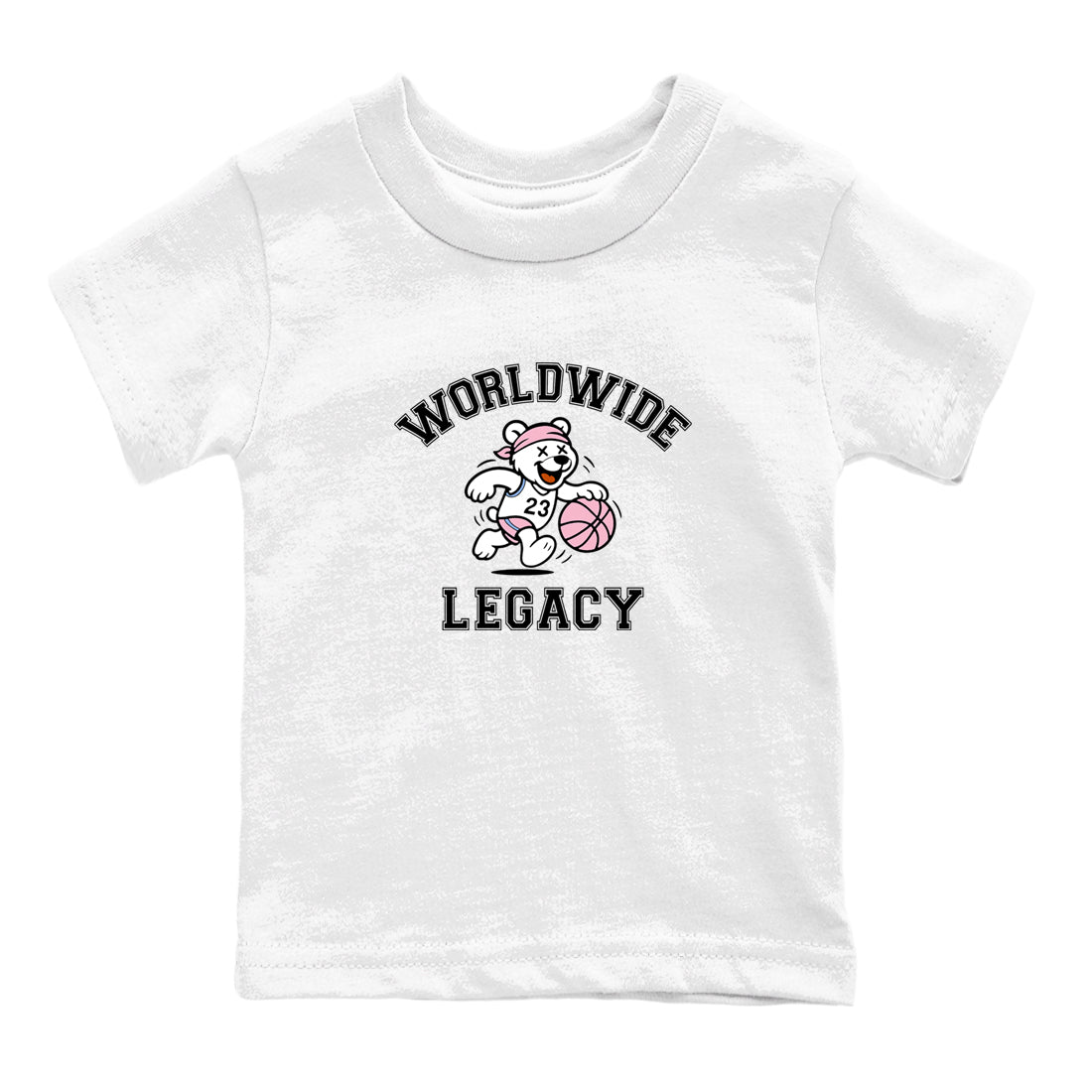 Sneaker Threads  Sneaker Tees To Match Air Jordan 5 Medium Soft Pink  Worldwide Legacy Youth Graphic Tee White 2. Perfect for Jordan releases 2025 colorways.