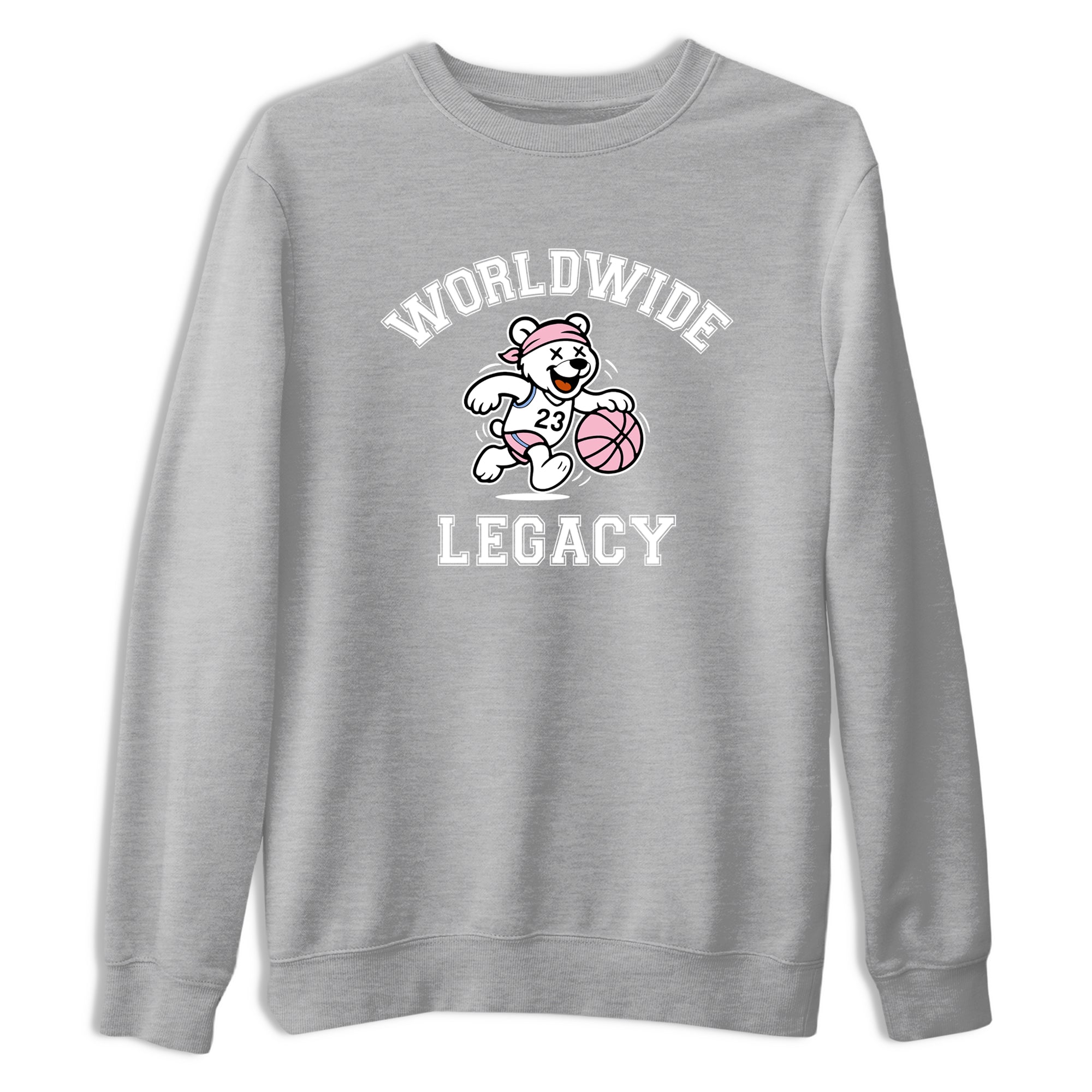 Sneaker Threads  Sneaker Tees To Match Air Jordan 5 Medium Soft Pink  Worldwide Legacy Graphic Tee Heather Grey 2. Perfect for Jordan releases 2025 colorways.