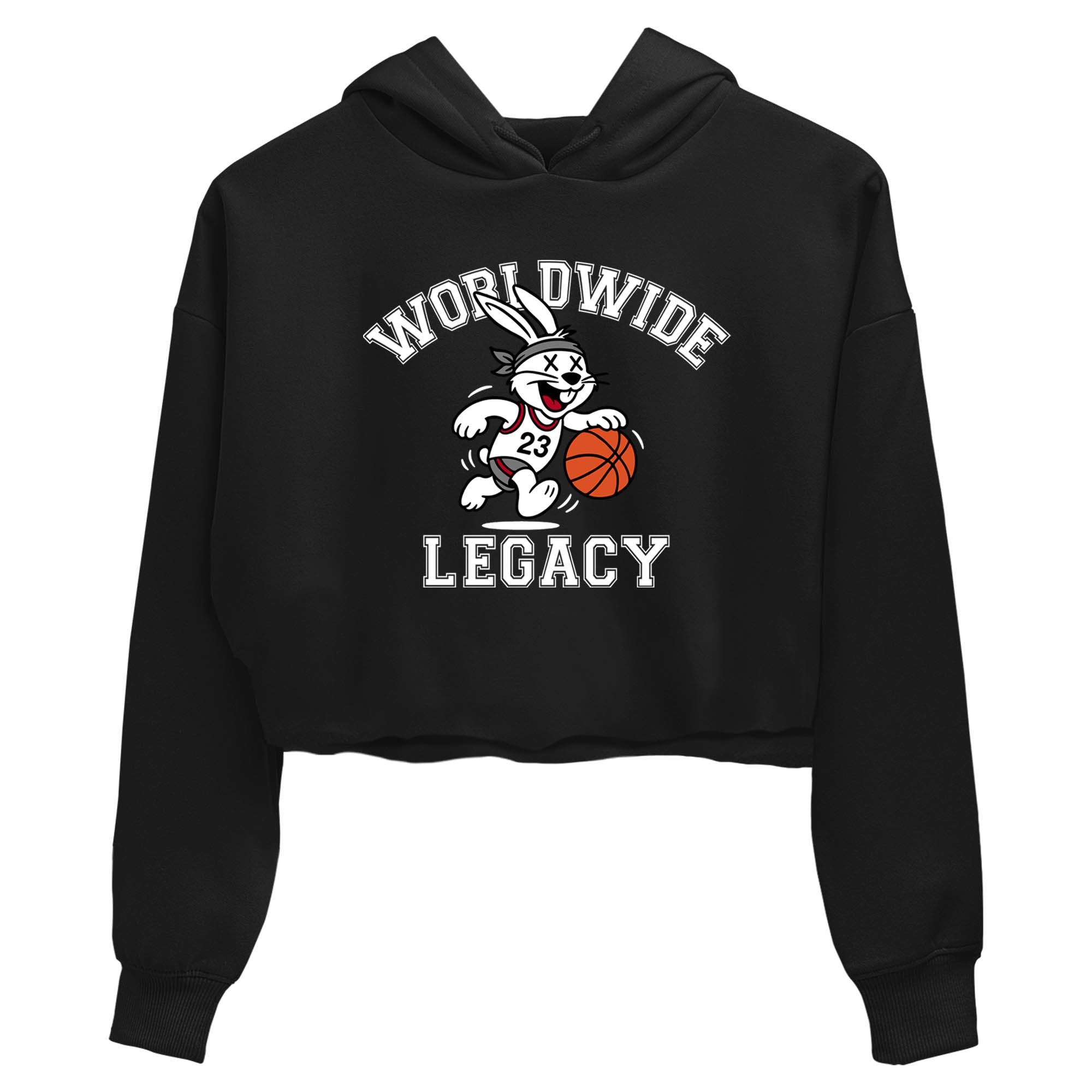 Sneaker Threads  Sneaker Tees To Match Air Jordan 8 Bunny  Worldwide Legacy Crop Tee Black 2. Perfect for Jordan releases 2025 colorways.