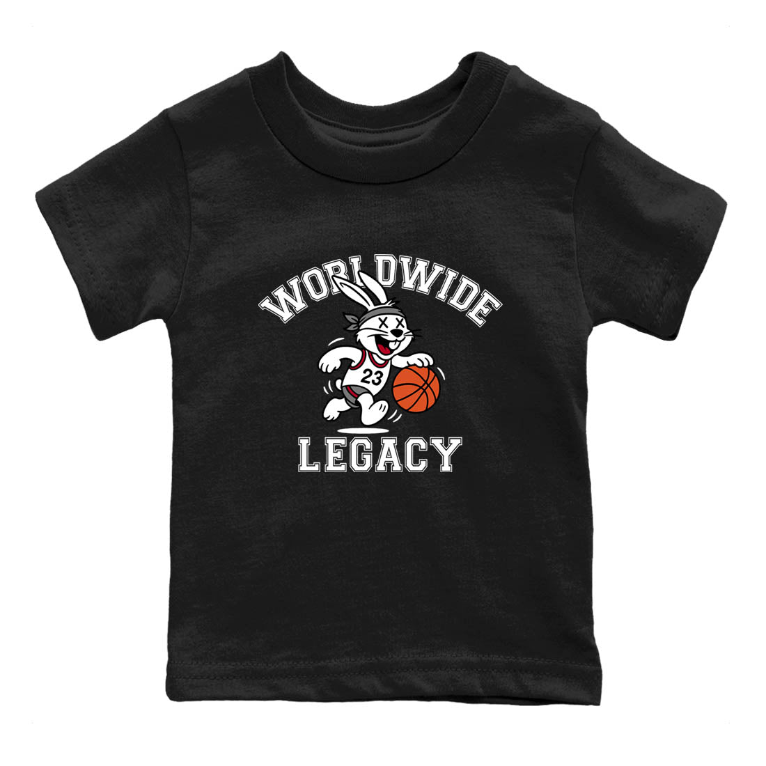 Sneaker Threads  Sneaker Tees To Match Air Jordan 8 Bunny  Worldwide Legacy Youth Graphic Tee Black 2. Perfect for Jordan releases 2025 colorways.