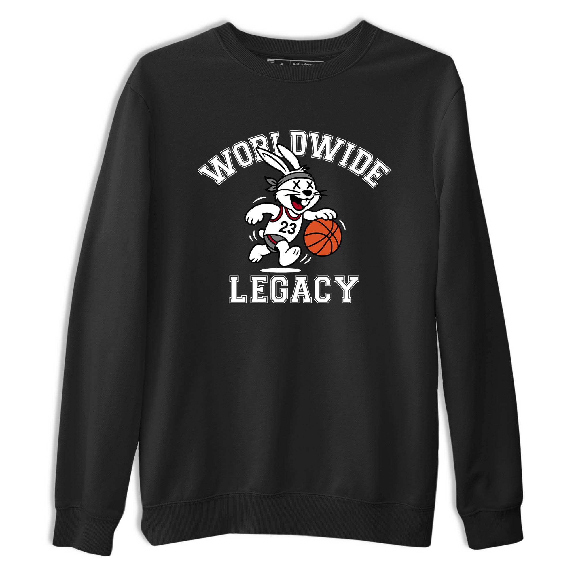 Sneaker Threads  Sneaker Tees To Match Air Jordan 8 Bunny  Worldwide Legacy Graphic Tee Black 2. Perfect for Jordan releases 2025 colorways.