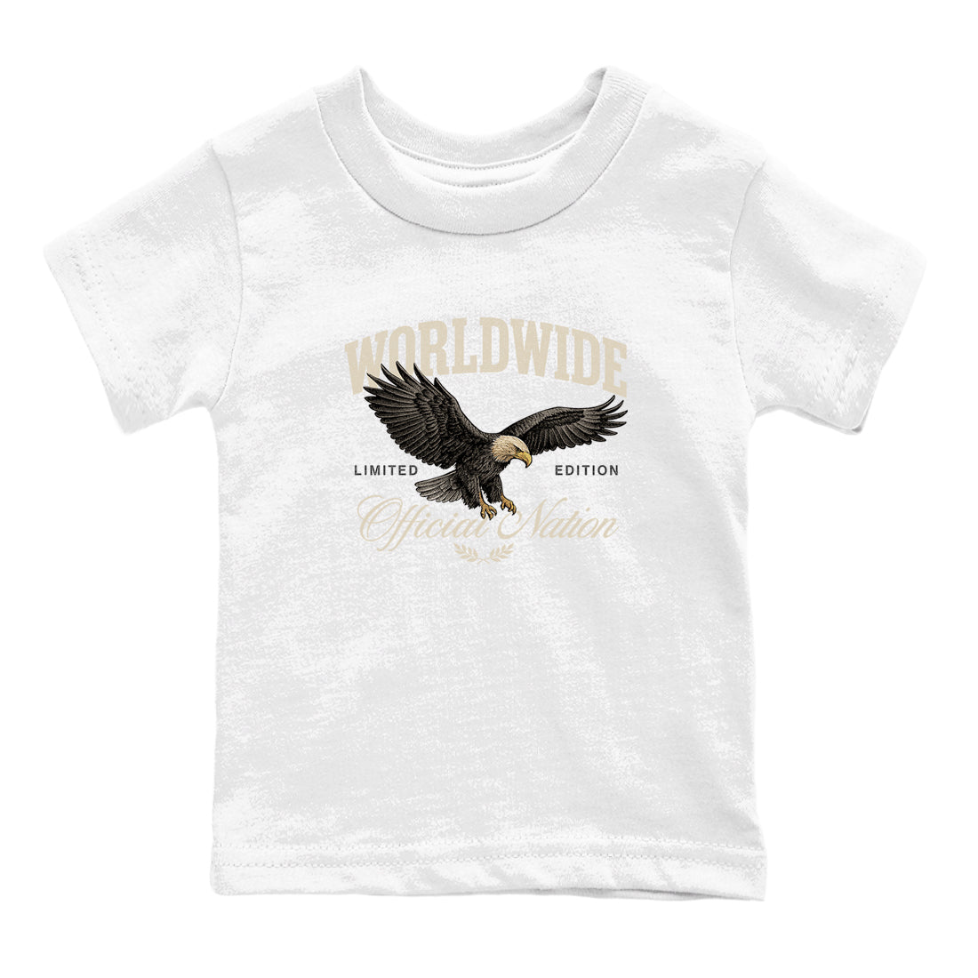 Sneaker Threads  Sneaker Tees To Match Air Foamposite One Pearl  Worldwide Official Nation Youth Graphic Tee White 2. Perfect for Jordan releases 2025 colorways.