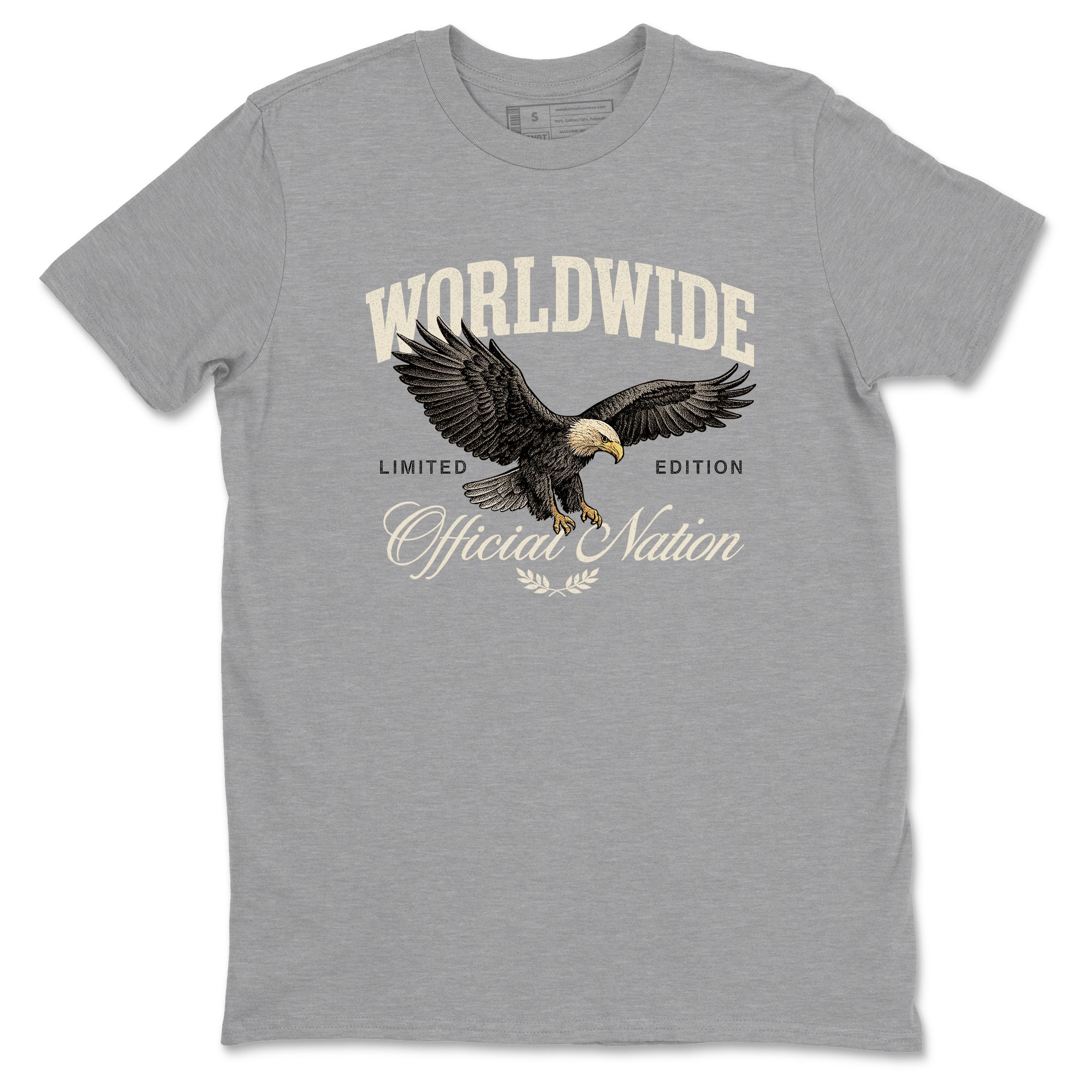 Sneaker Threads  Sneaker Tees To Match Air Foamposite One Pearl  Worldwide Official Nation Graphic Tee Heather Grey 2. Perfect for Jordan releases 2025 colorways.