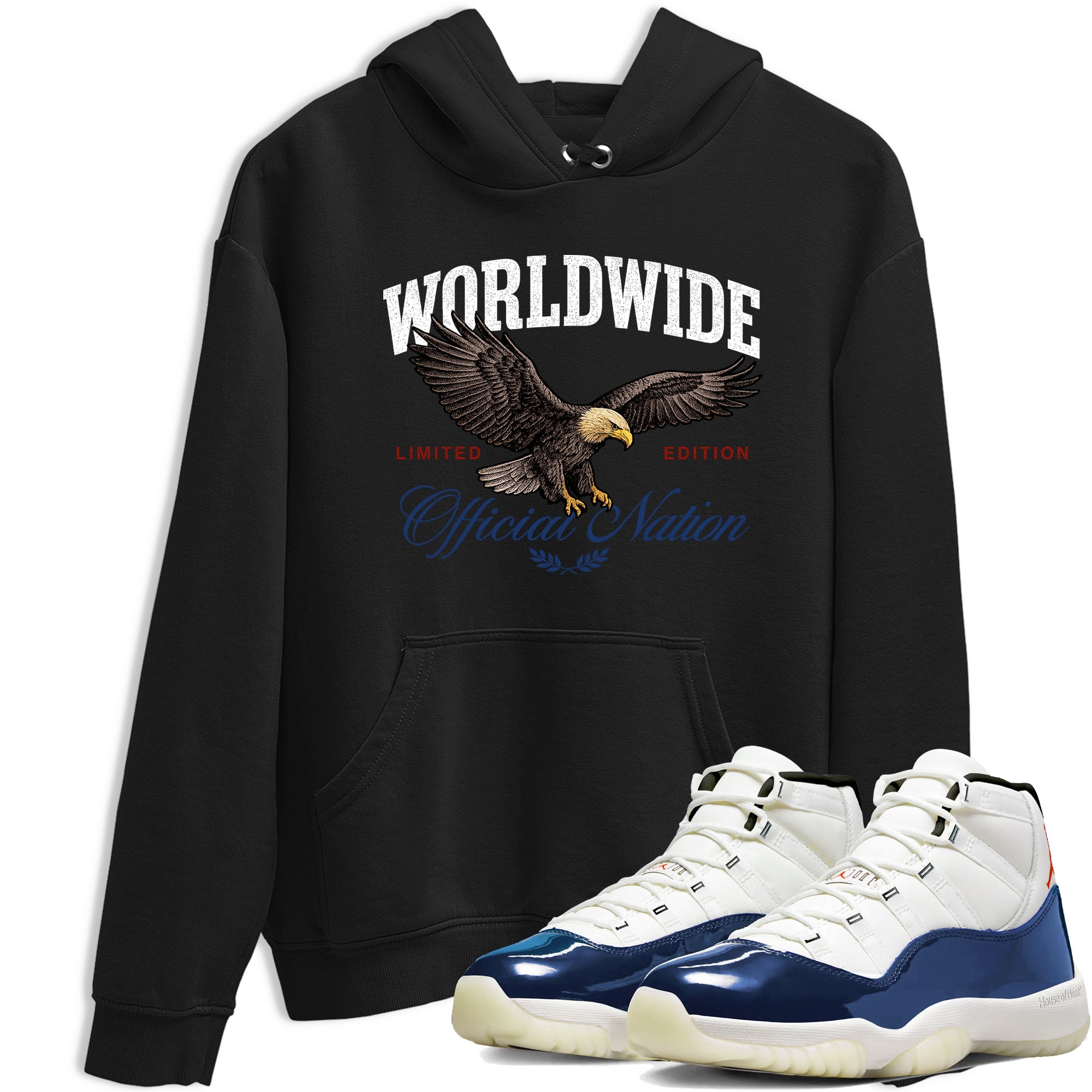 Sneaker match tees  Sneaker Tees To Match Air Jordan 11 Rare Air Shoes  Worldwide Official Nation Tee Black 1