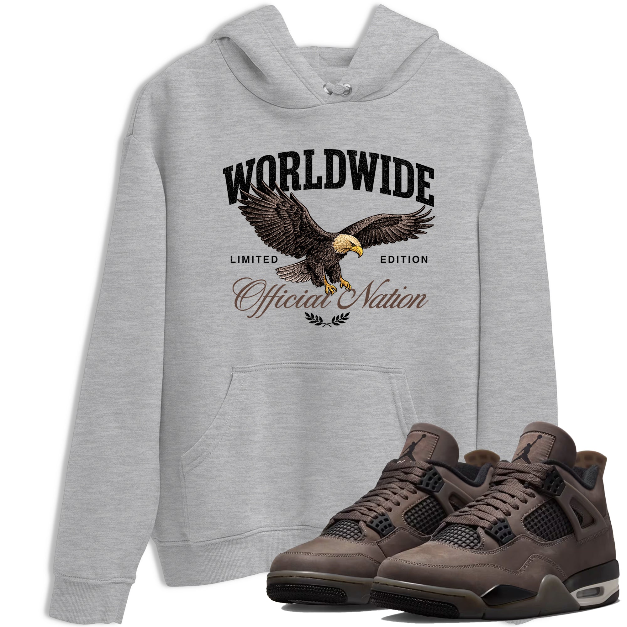 Sneaker match tees  Sneaker Tees To Match Air Jordan 4 Cave Stone Shoes  Worldwide Official Nation Tee Heather Grey 1