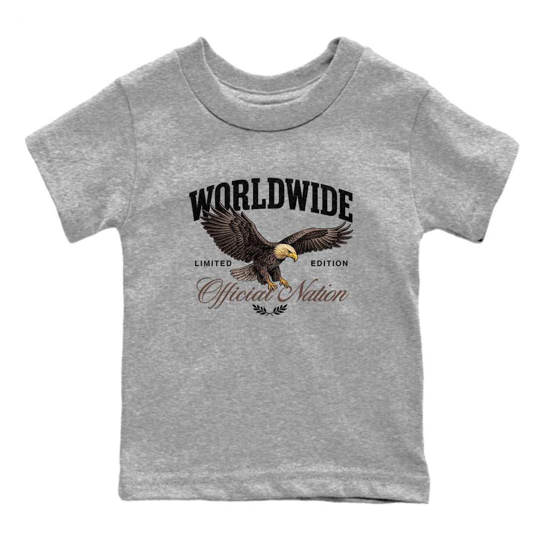 Sneaker match tees  Sneaker Tees To Match Air Jordan 4 Cave Stone Shoes  Worldwide Official Nation Kids T-Shirt Heather Grey 2