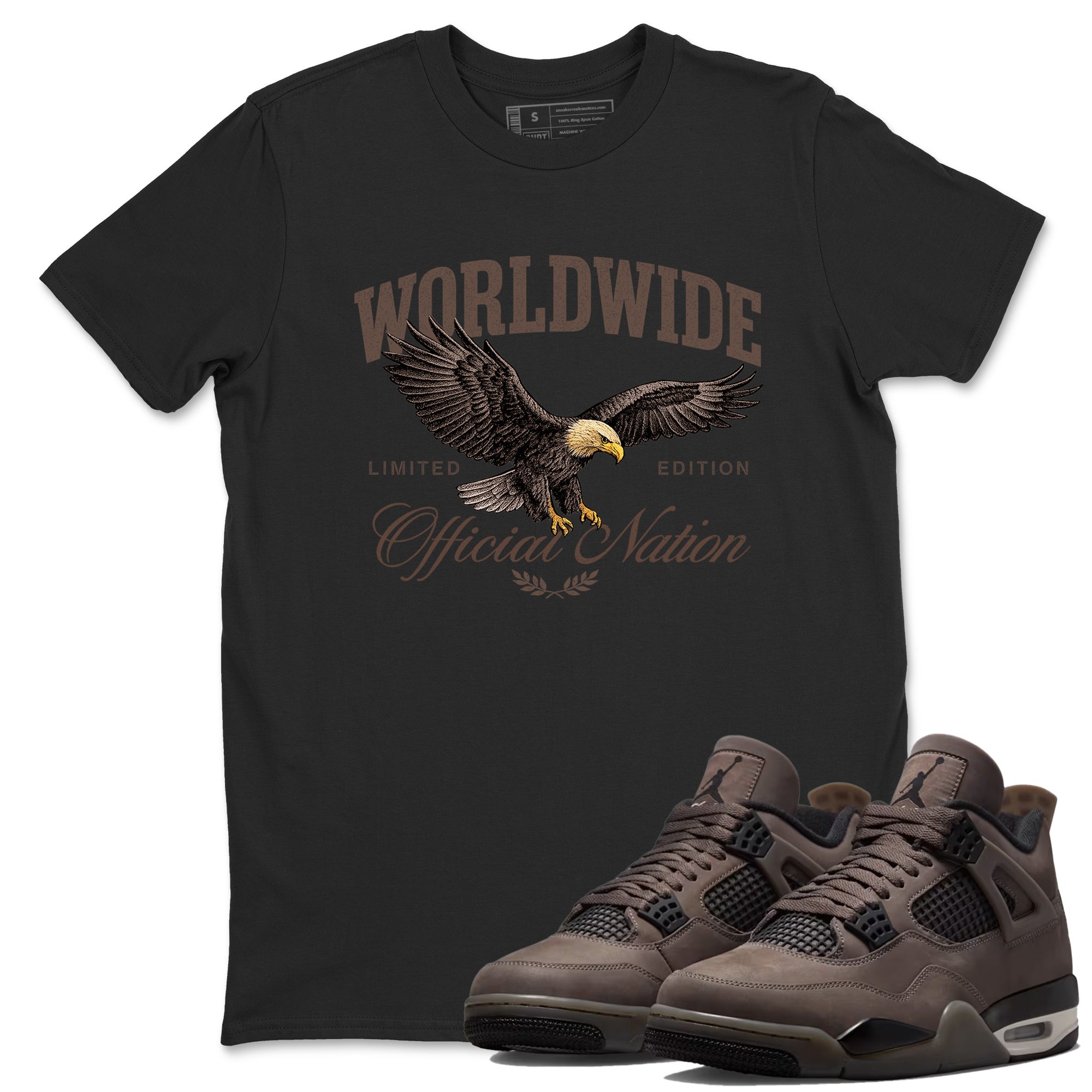 Sneaker match tees  Sneaker Tees To Match Air Jordan 4 Cave Stone Shoes  Worldwide Official Nation Tee Black 1