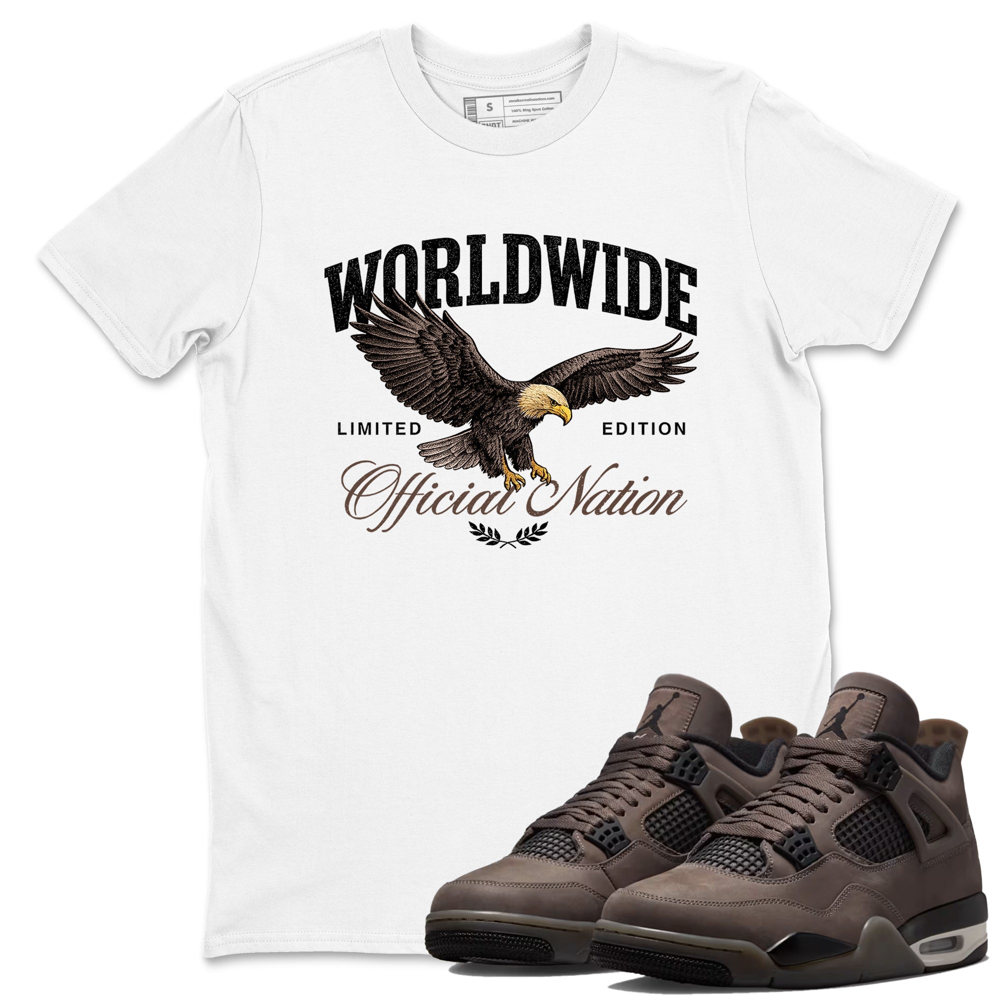 Sneaker match tees  Sneaker Tees To Match Air Jordan 4 Cave Stone Shoes  Worldwide Official Nation Tee White 1