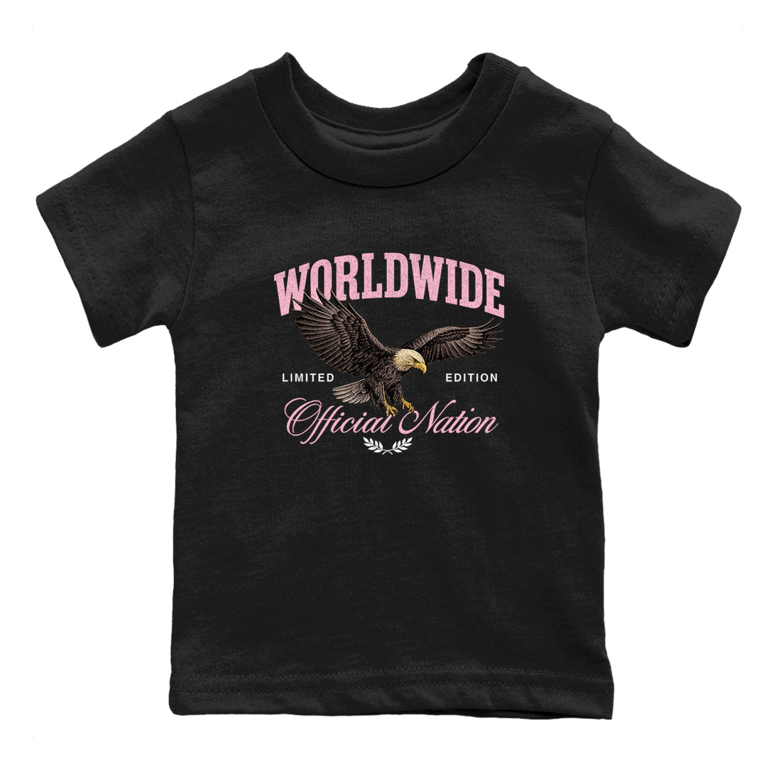 Sneaker Threads Sneaker Tees To Match Air Jordan 5 Medium Soft Pink Shoes Worldwide Official Nation Kids T-Shirt Black 2