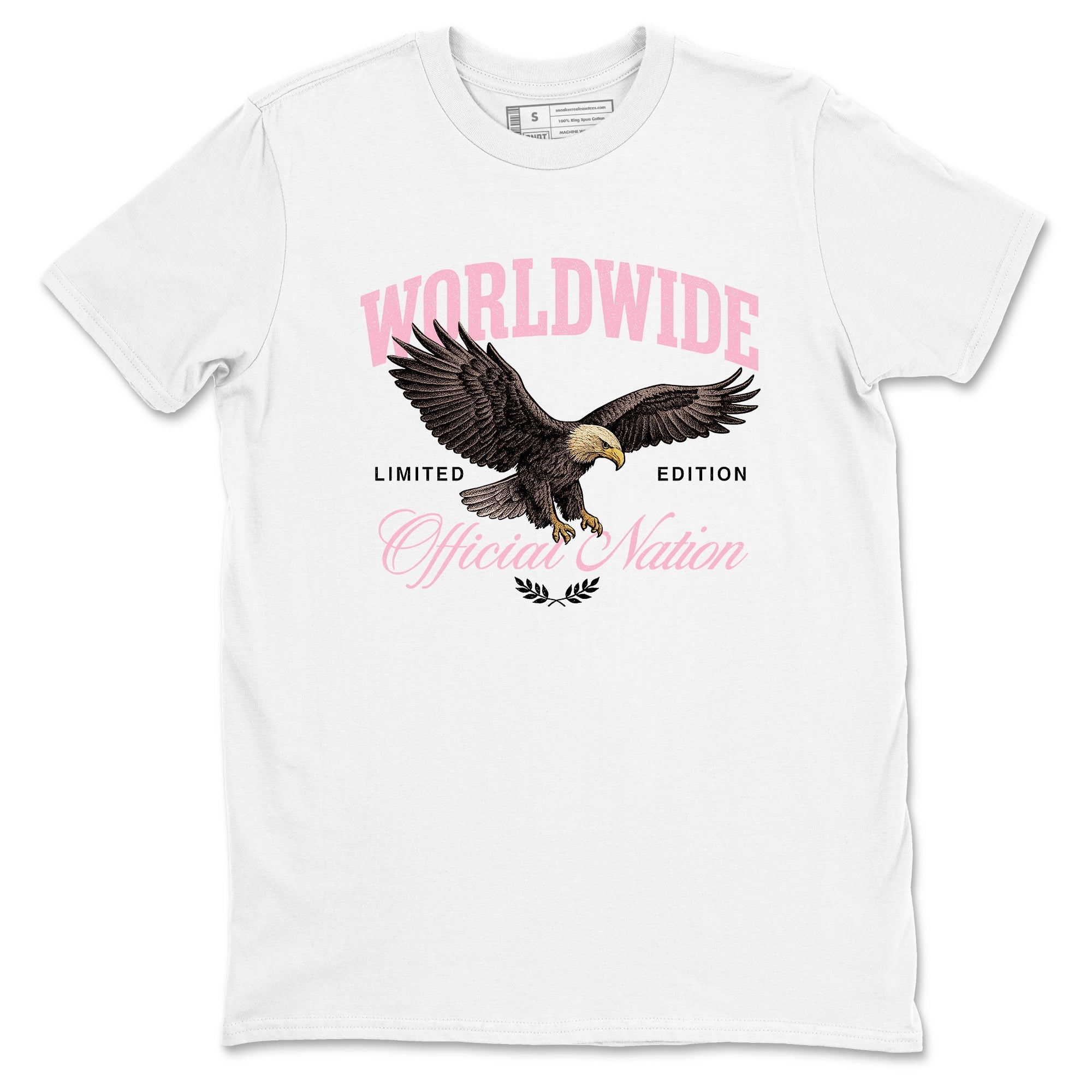 Sneaker Threads Sneaker Tees To Match Air Jordan 5 Medium Soft Pink Shoes Worldwide Official Nation Tee White 2