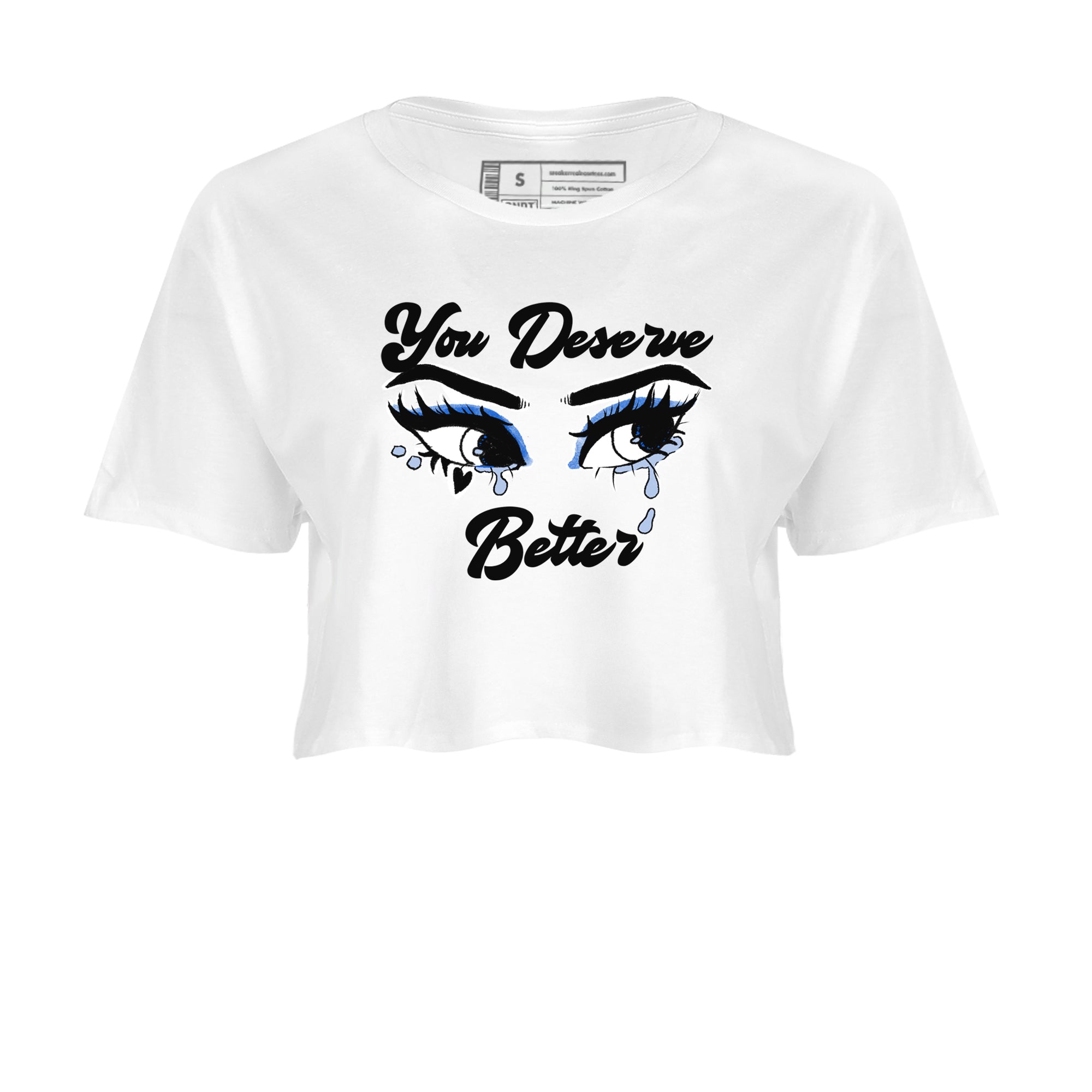11s Low Space shirt to match jordans You Deserve Better sneaker tees Air Jordan 11 Low Space Drip Gear Zone White 2 crop length shirt