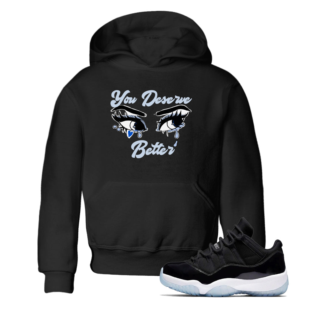 11s Low Space shirt to match jordans You Deserve Better sneaker tees Air Jordan 11 Low Space Drip Gear Zone baby toddler Black 1 cotton Shirt
