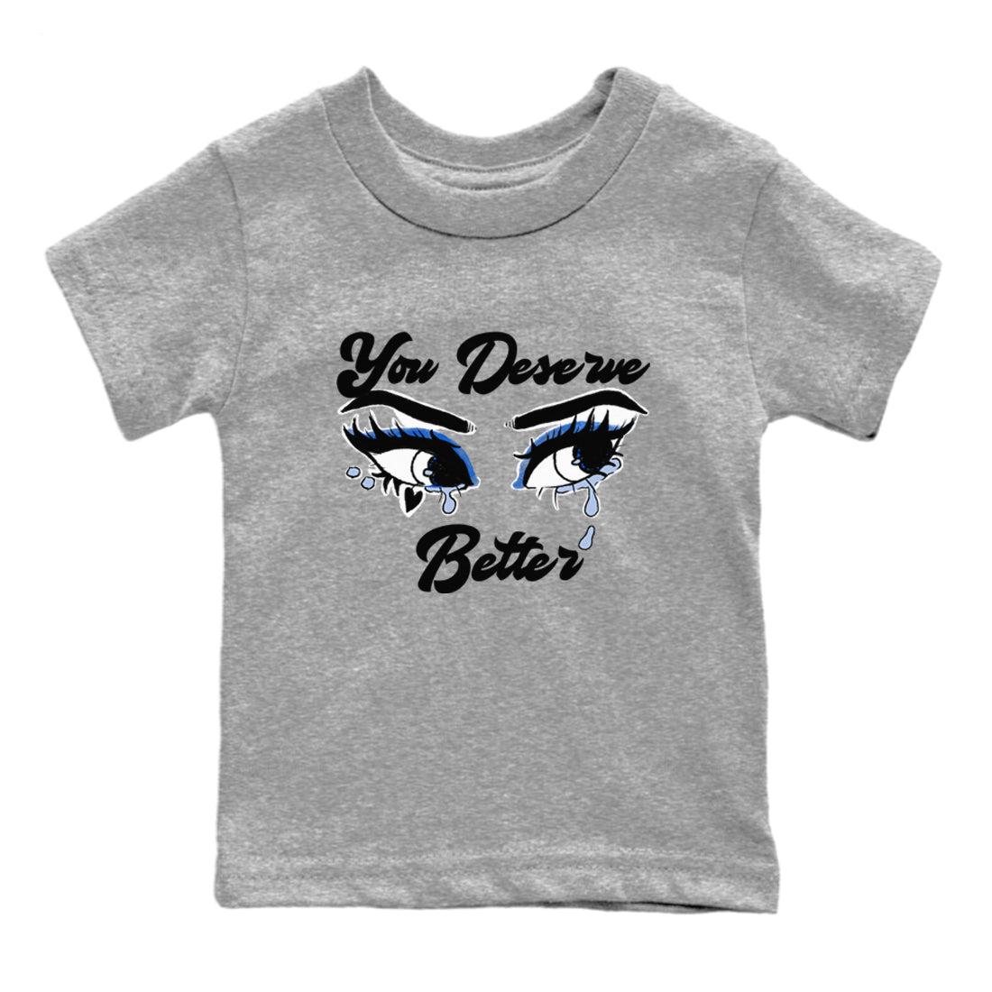 11s Low Space shirt to match jordans You Deserve Better sneaker tees Air Jordan 11 Low Space Drip Gear Zone baby toddler Heather Grey 2 cotton Shirt