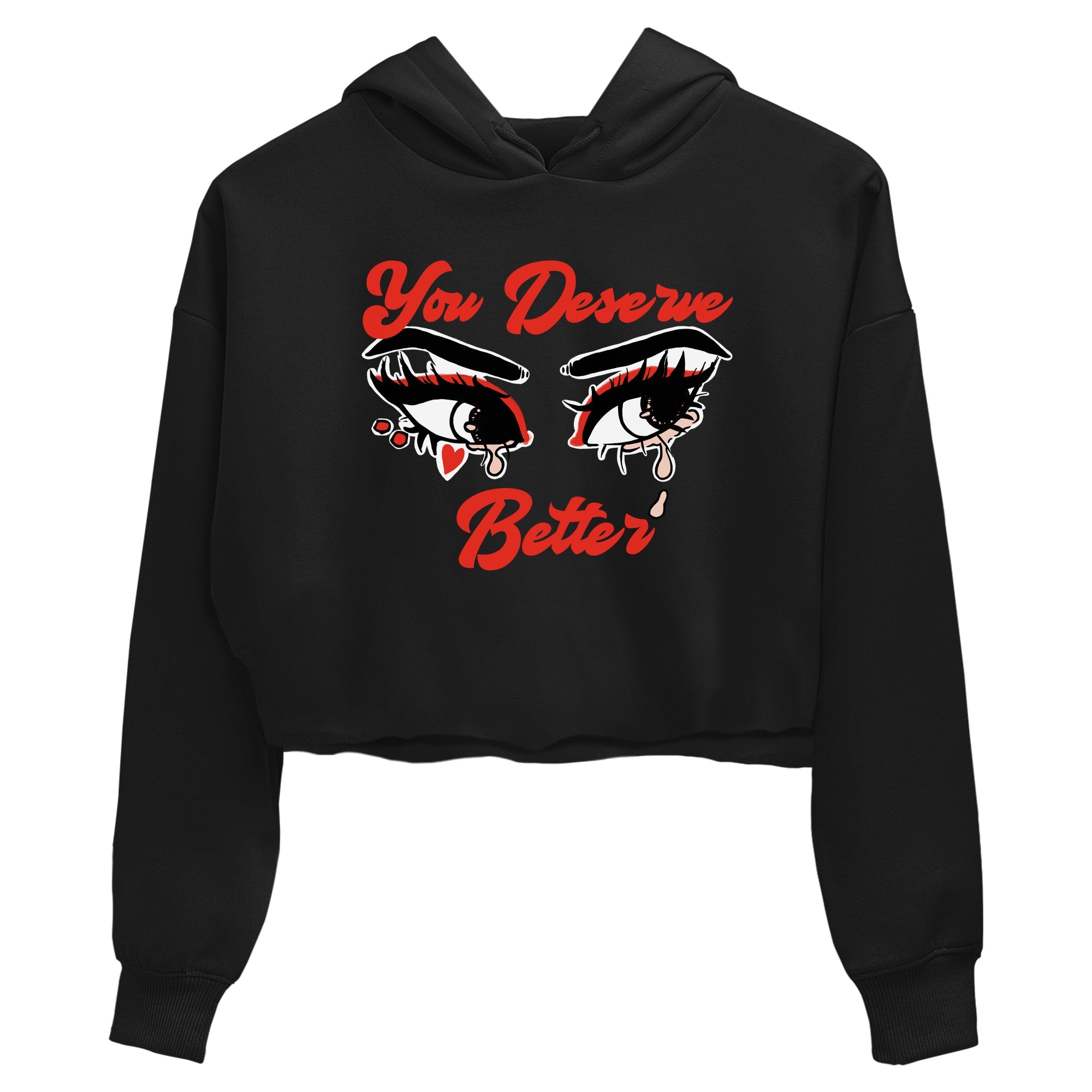 AJ13 Dune Red shirts to match jordans You Deserve Better sneaker match tees Air Jordan 13 Dune Red Drip Gear Zone streetwear brand Black 2 crop tee