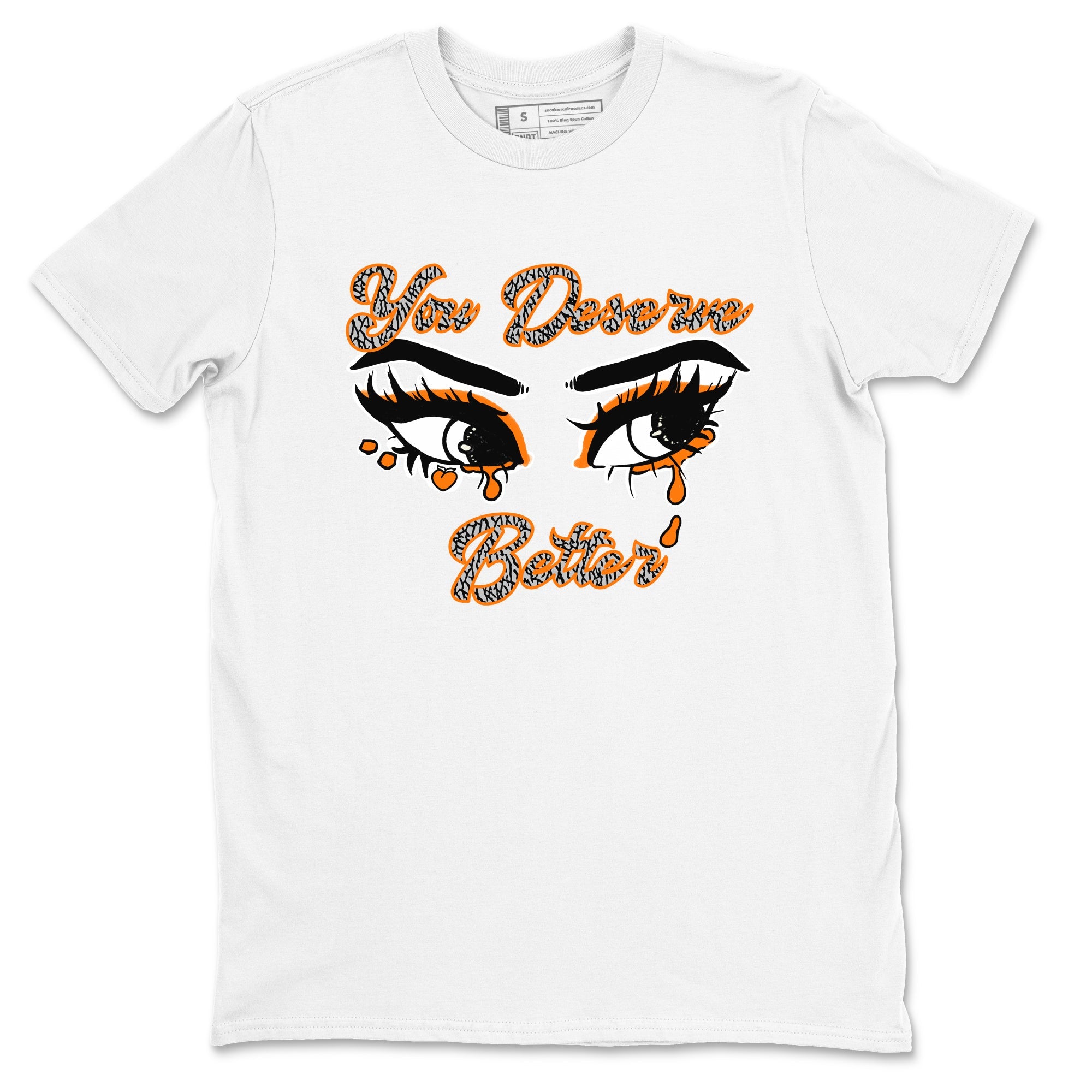 3s Georgia Peach shirt to match jordans You Deserve Better sneaker tees Air Jordan 3 Georgia Peach Drip Gear Zone unisex cotton White 2 crew neck shirt