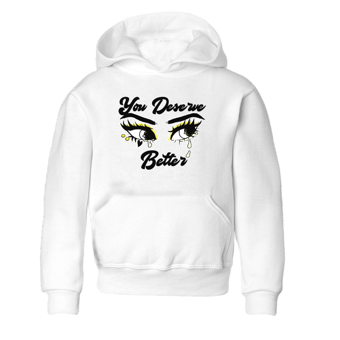 AJ4 Vivid Sulfur shirt to match jordans You Deserve Better sneaker tees Air Jordan 4 Vivid Sulfur Drip Gear Zone baby toddler White 2 cotton Shirt