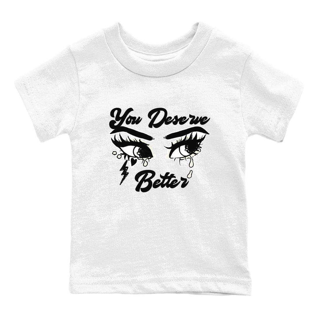 AJ5 Sail shirt to match jordans You Deserve Better sneaker tees Air Jordan 5 Sail Drip Gear Zone baby toddler White 2 cotton Shirt